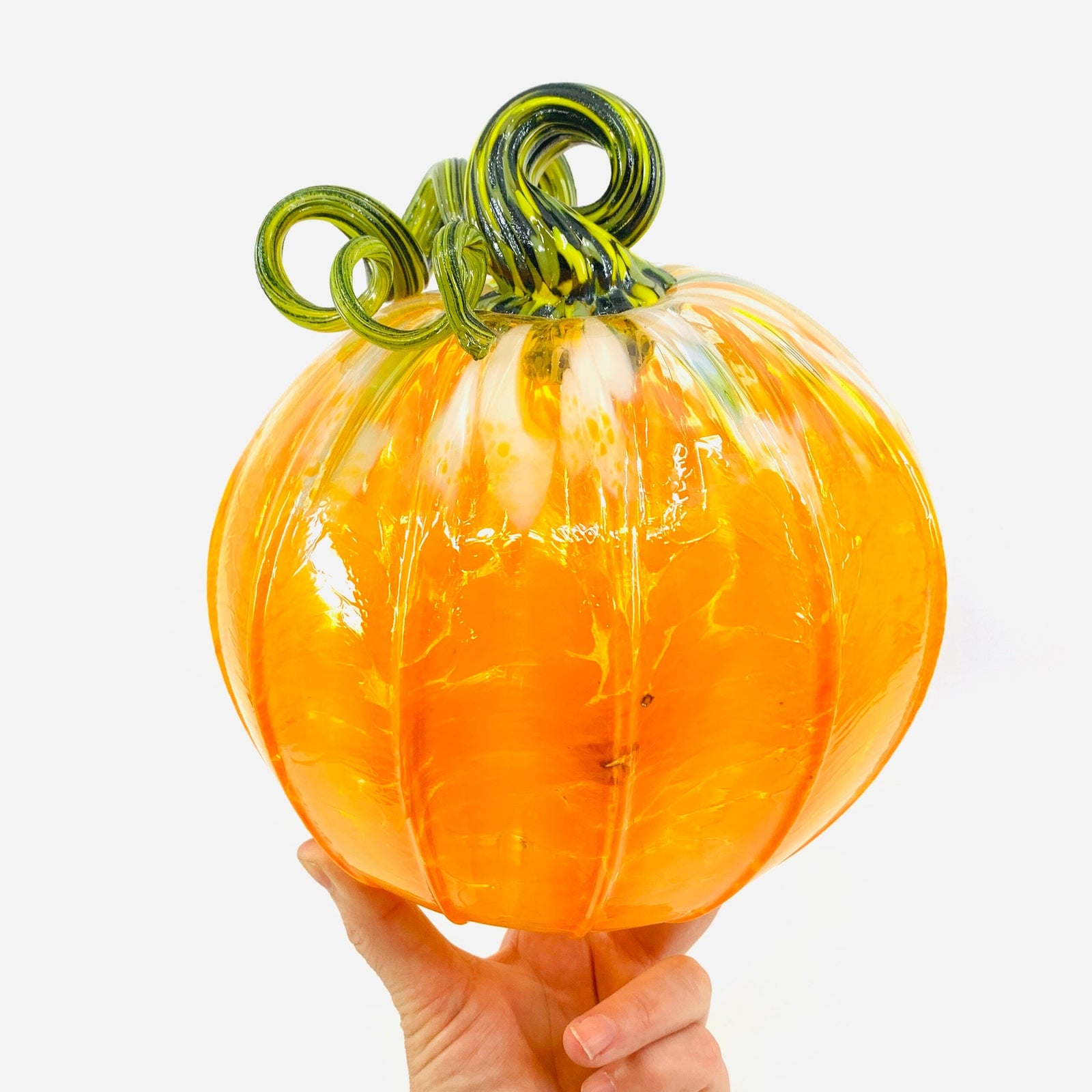 Daily Pumpkin 649 Large Gabby Luke Adams Glass Blowing Studio 