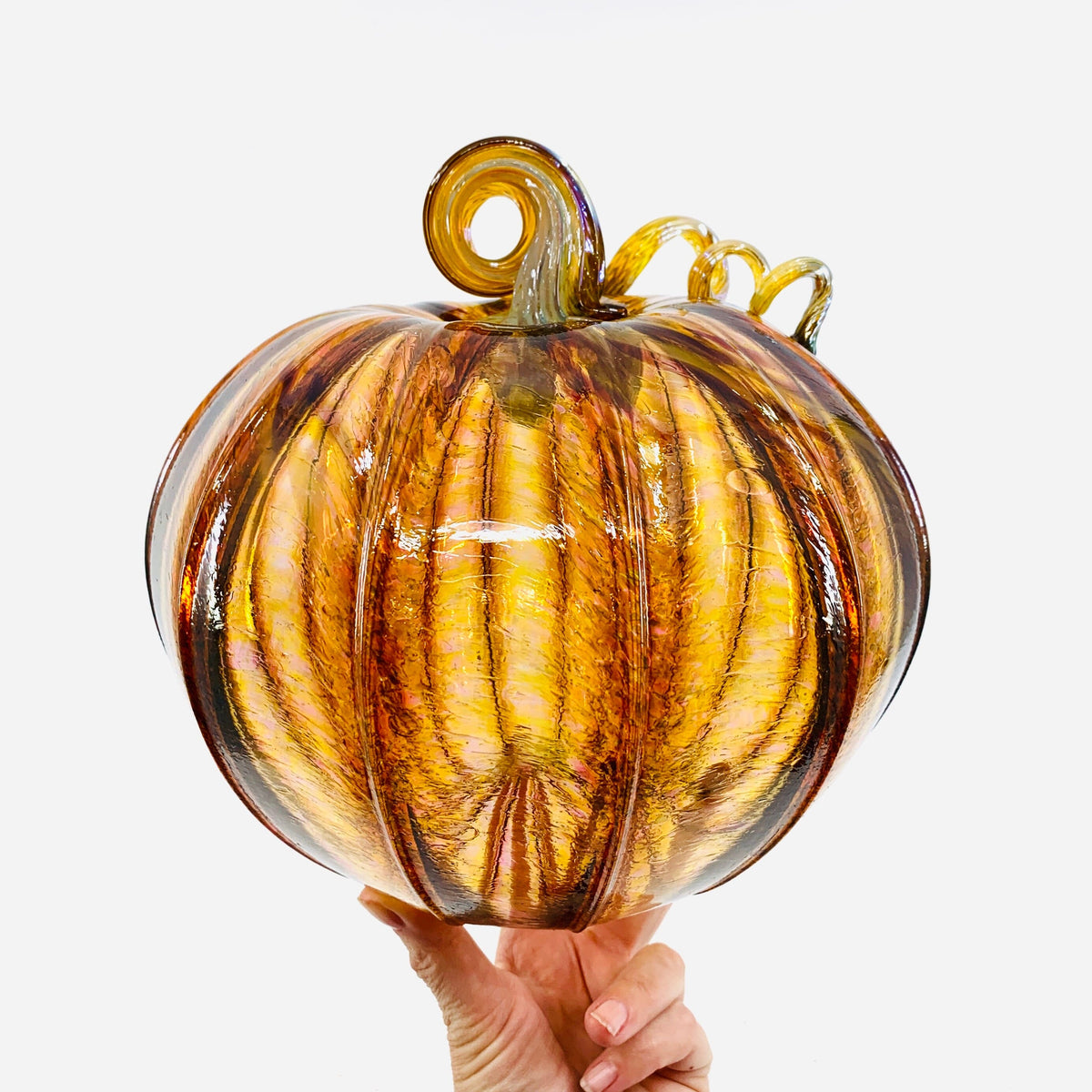 Daily Pumpkin 1321 Large Daily Pumpkin Luke Adams Glass Blowing Studio 