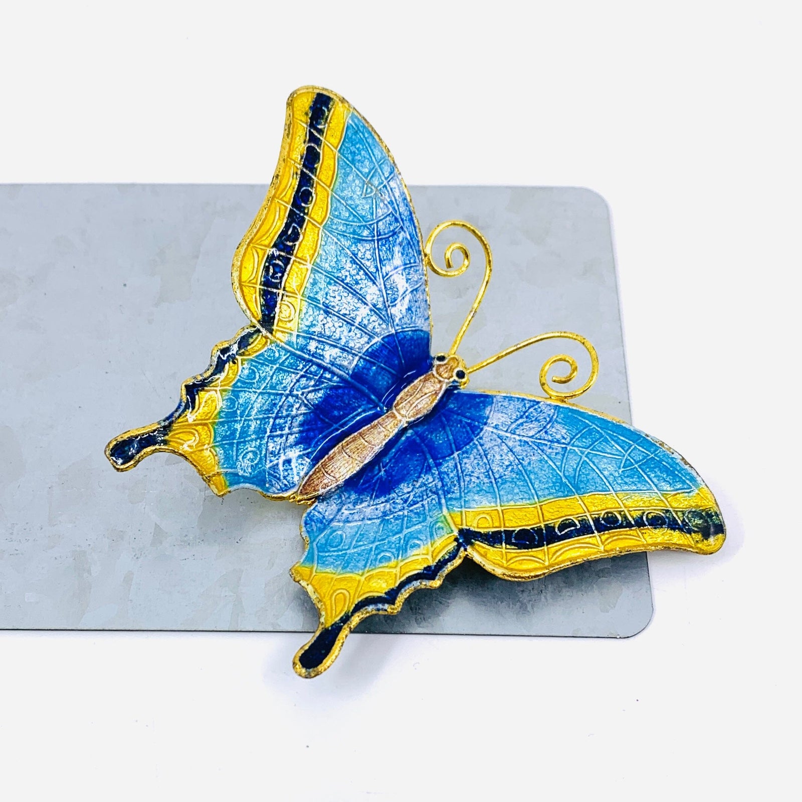 Pewter Enameled Butterfly Magnets -11 Decor Kubla Craft 