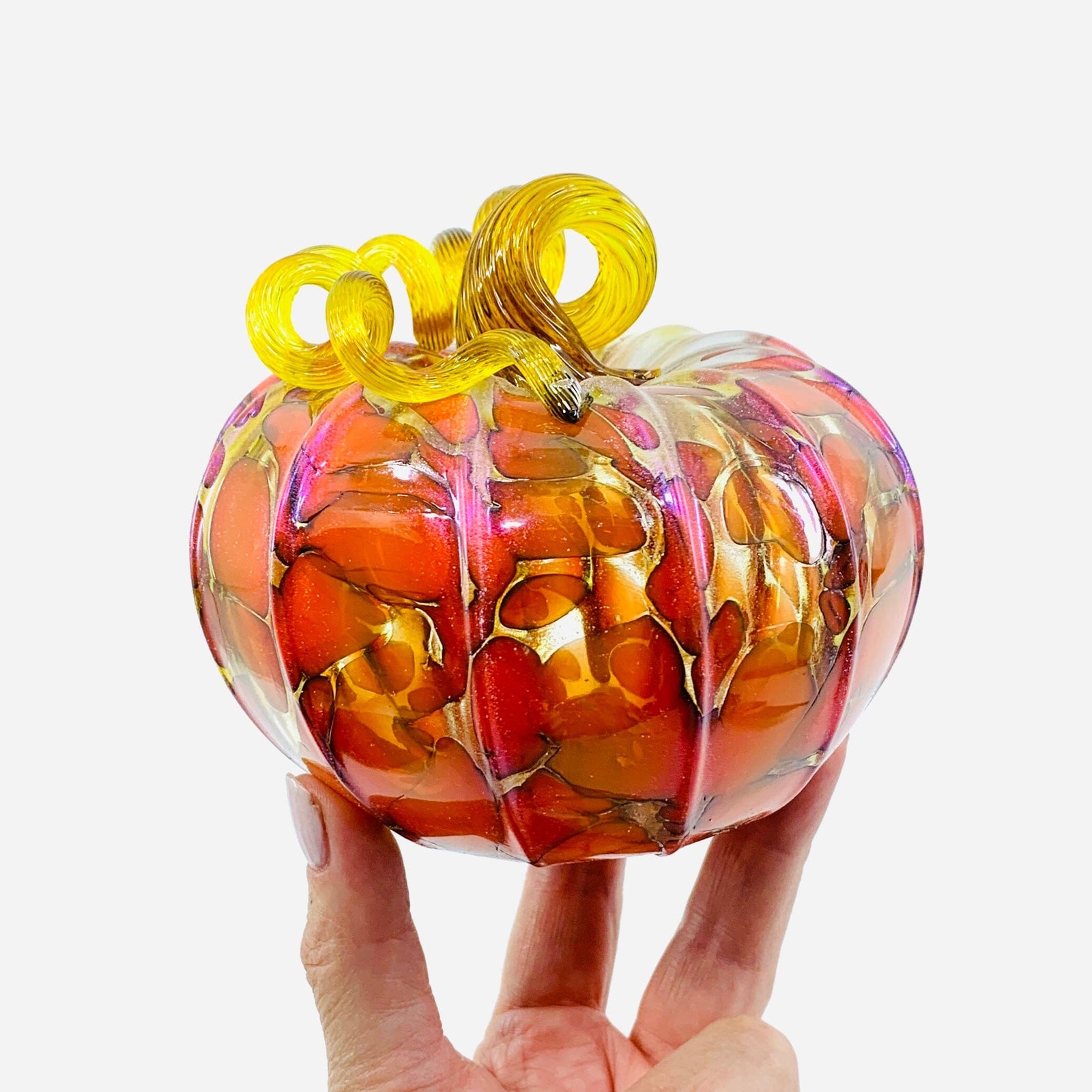 Daily Pumpkin 266 Fall Squat Daily Pumpkin Luke Adams Glass Blowing Studio 