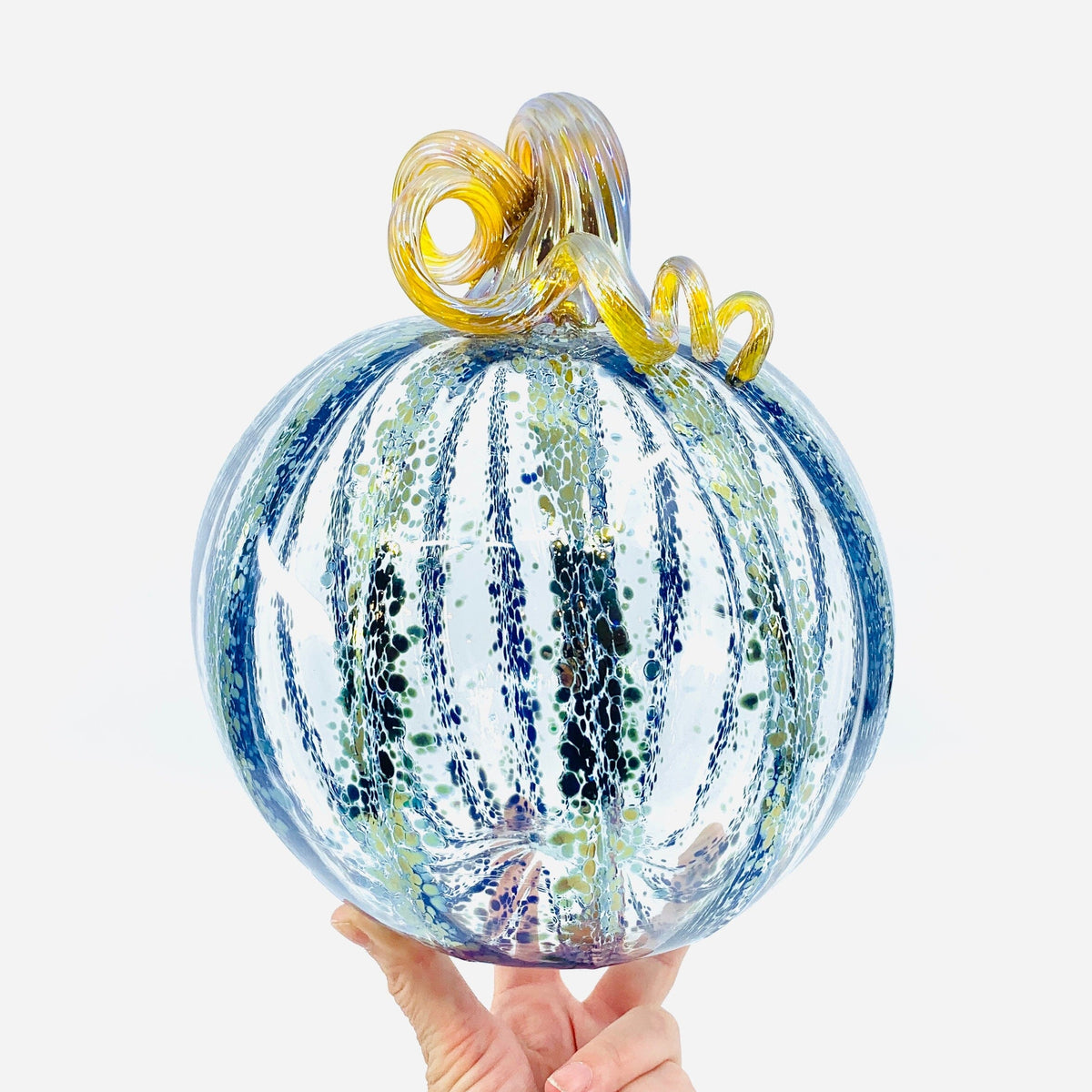 Daily Pumpkin 699 Large Gabby Luke Adams Glass Blowing Studio 
