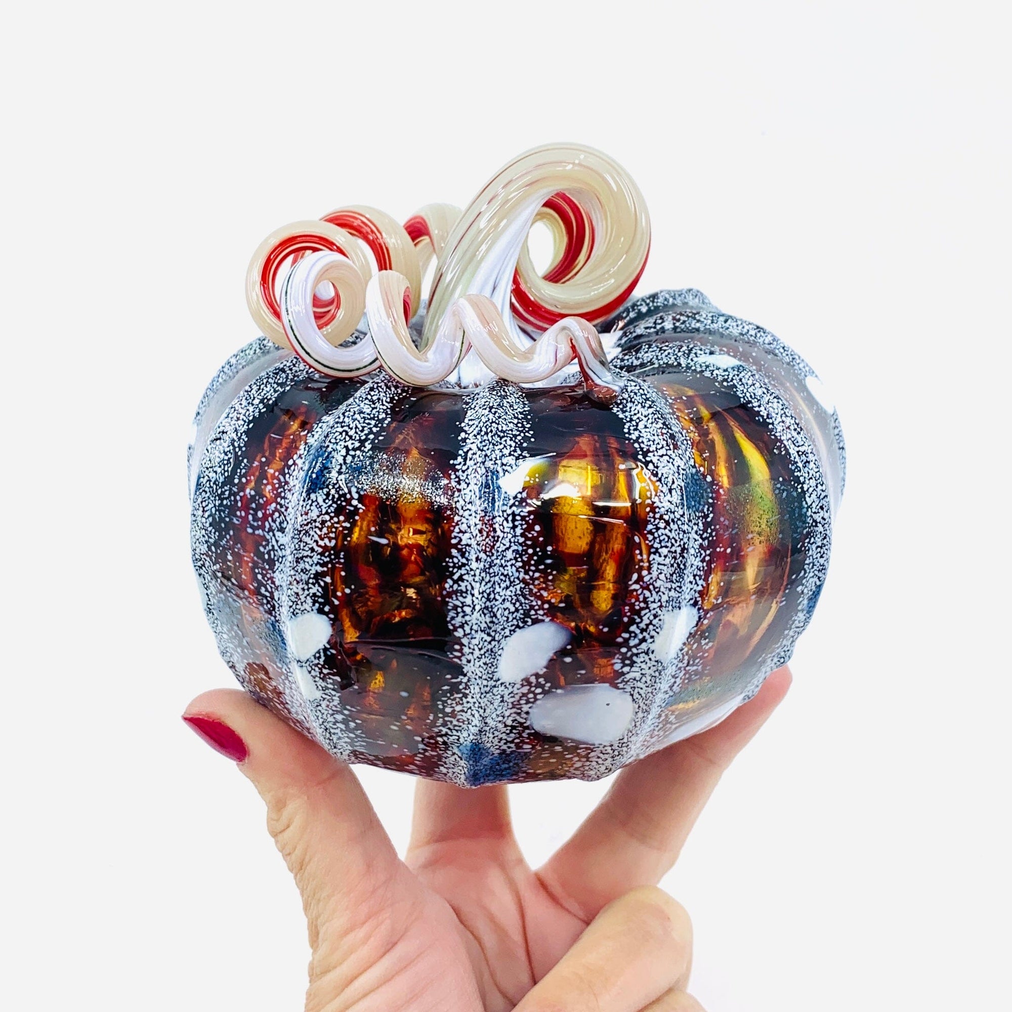 Daily Pumpkin 1924 Snowfall Squat Gabby Luke Adams Glass Blowing Studio 