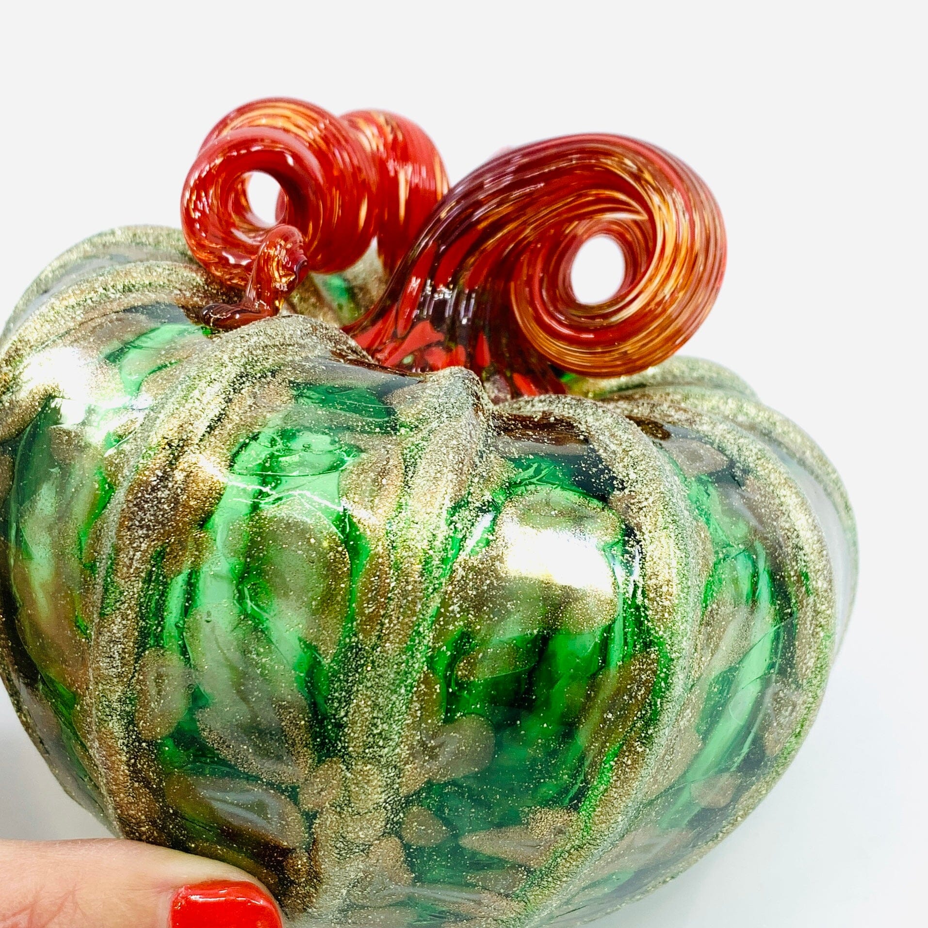 Daily Pumpkin 851 Holiday Squat Gabby Luke Adams Glass Blowing Studio 