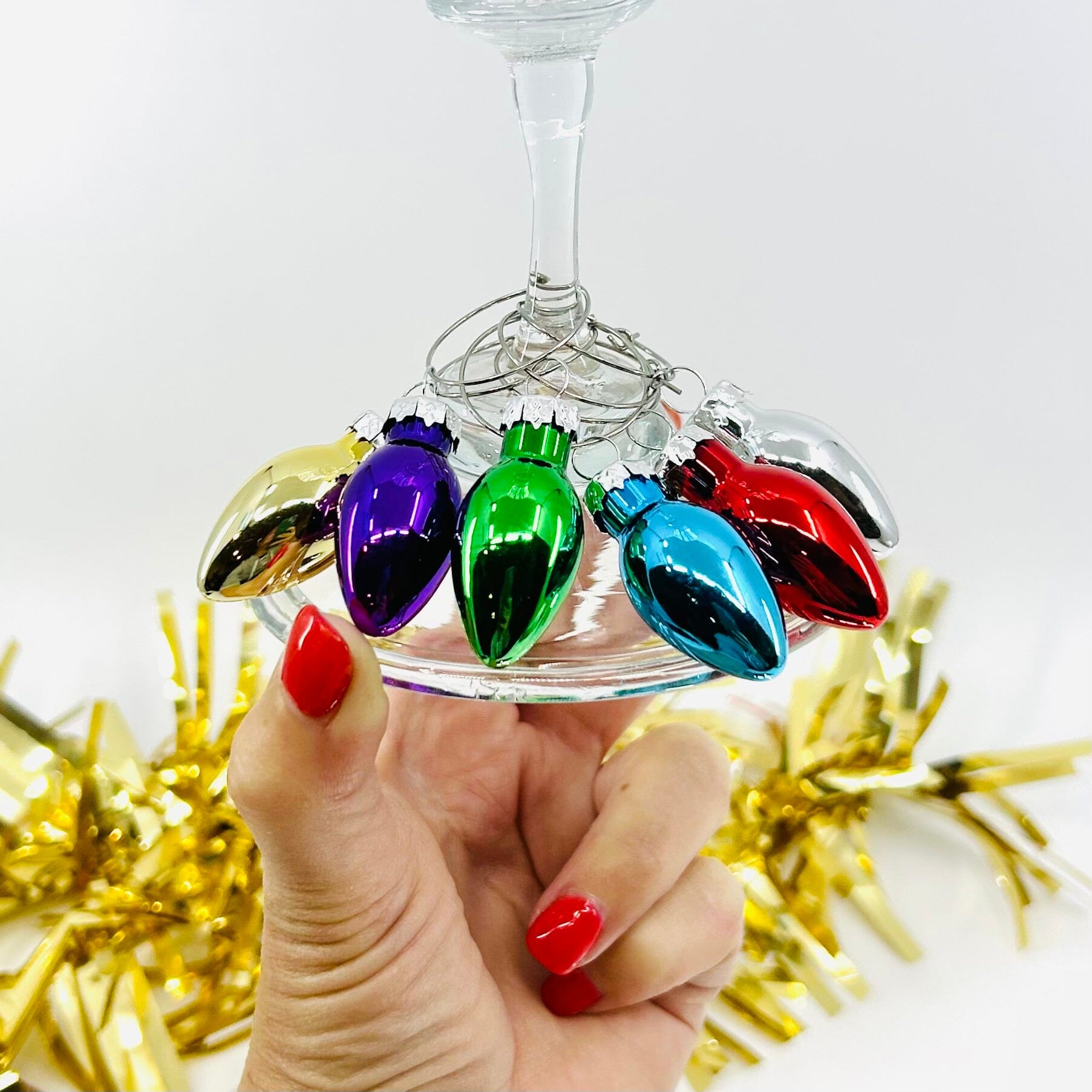 Vintage Bulb Wine Charms