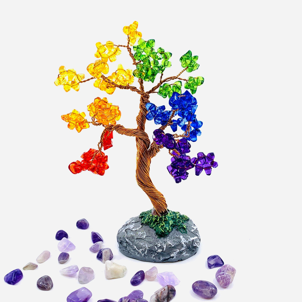 Acrylic Crystal Bonsai, Rainbow Decor GANZ 