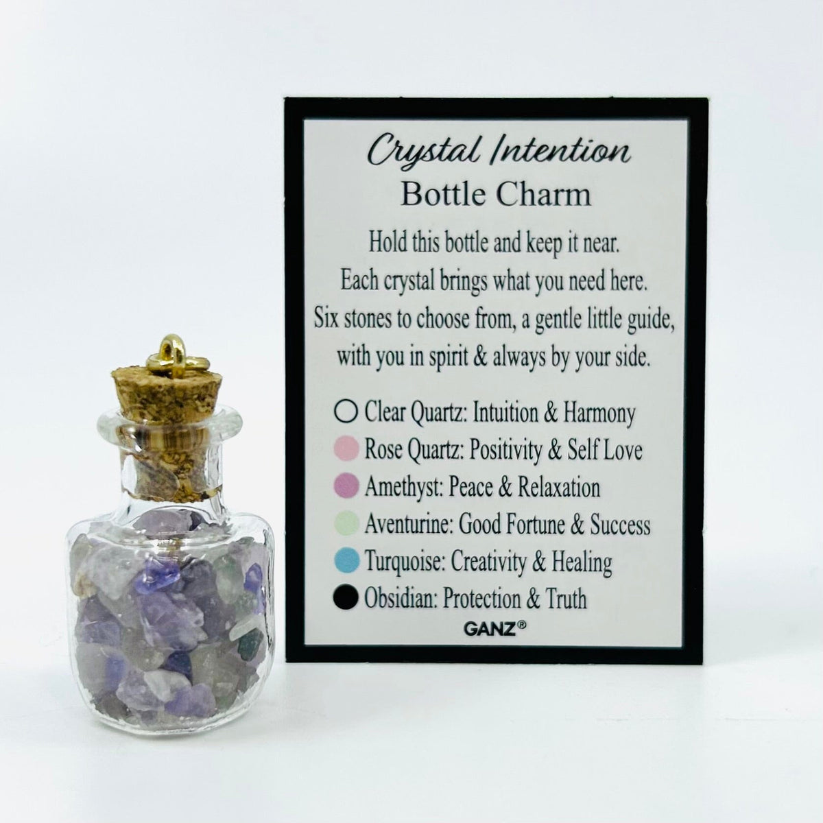 Crystal Intention Charm PT164 Miniature GANZ Amethyst 