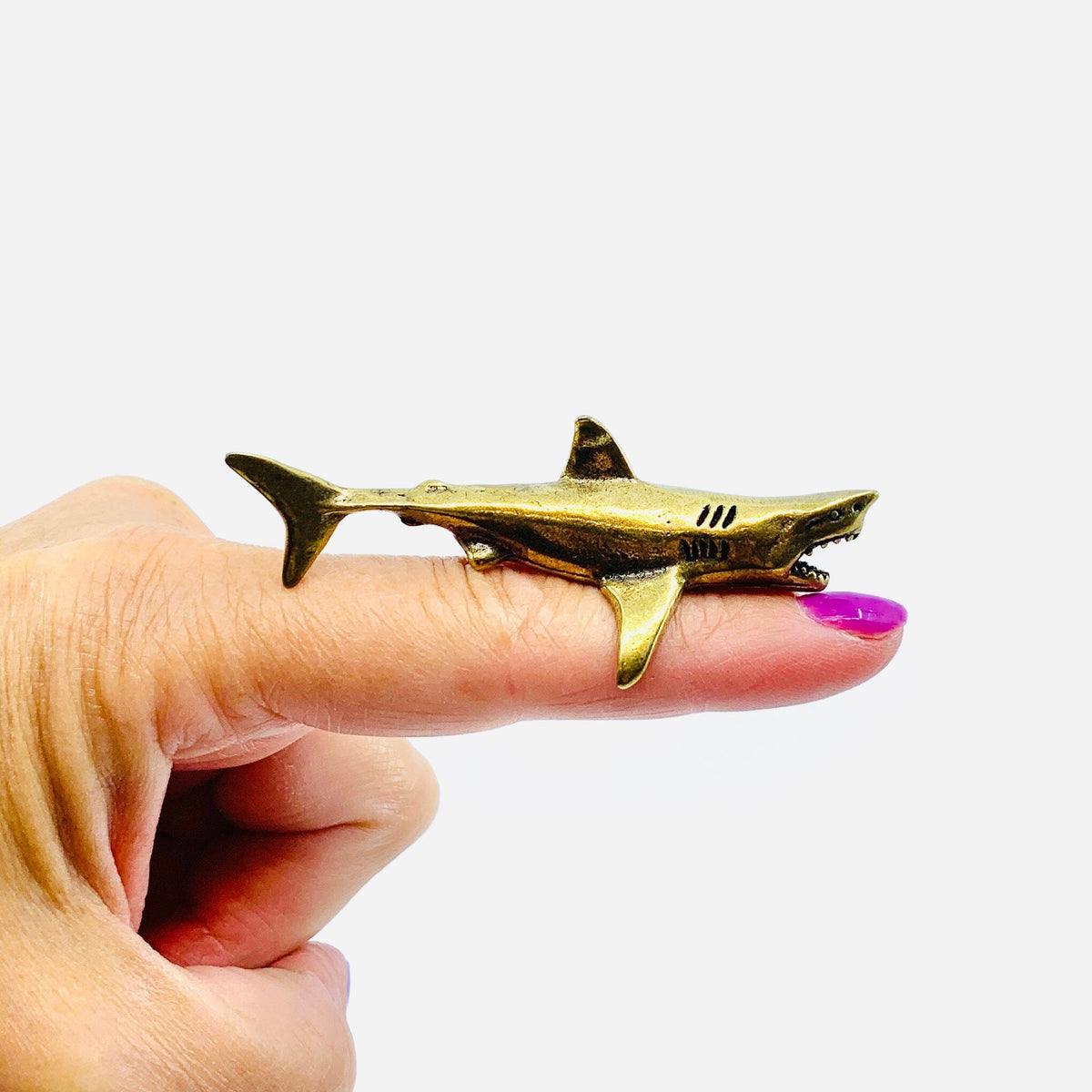 Miniature Brass Shark Miniature - 