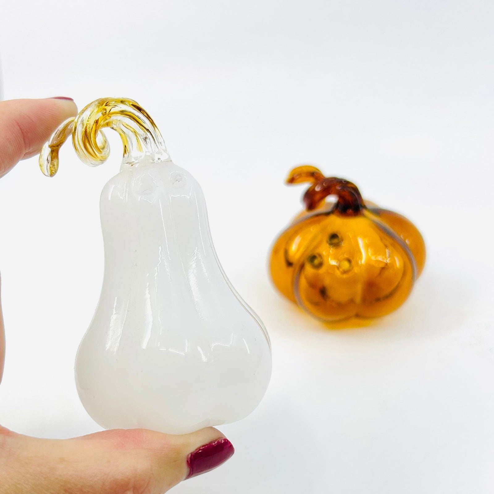 Glass Pumpkin Salt and Pepper Shakers Decor Gift Essentials 