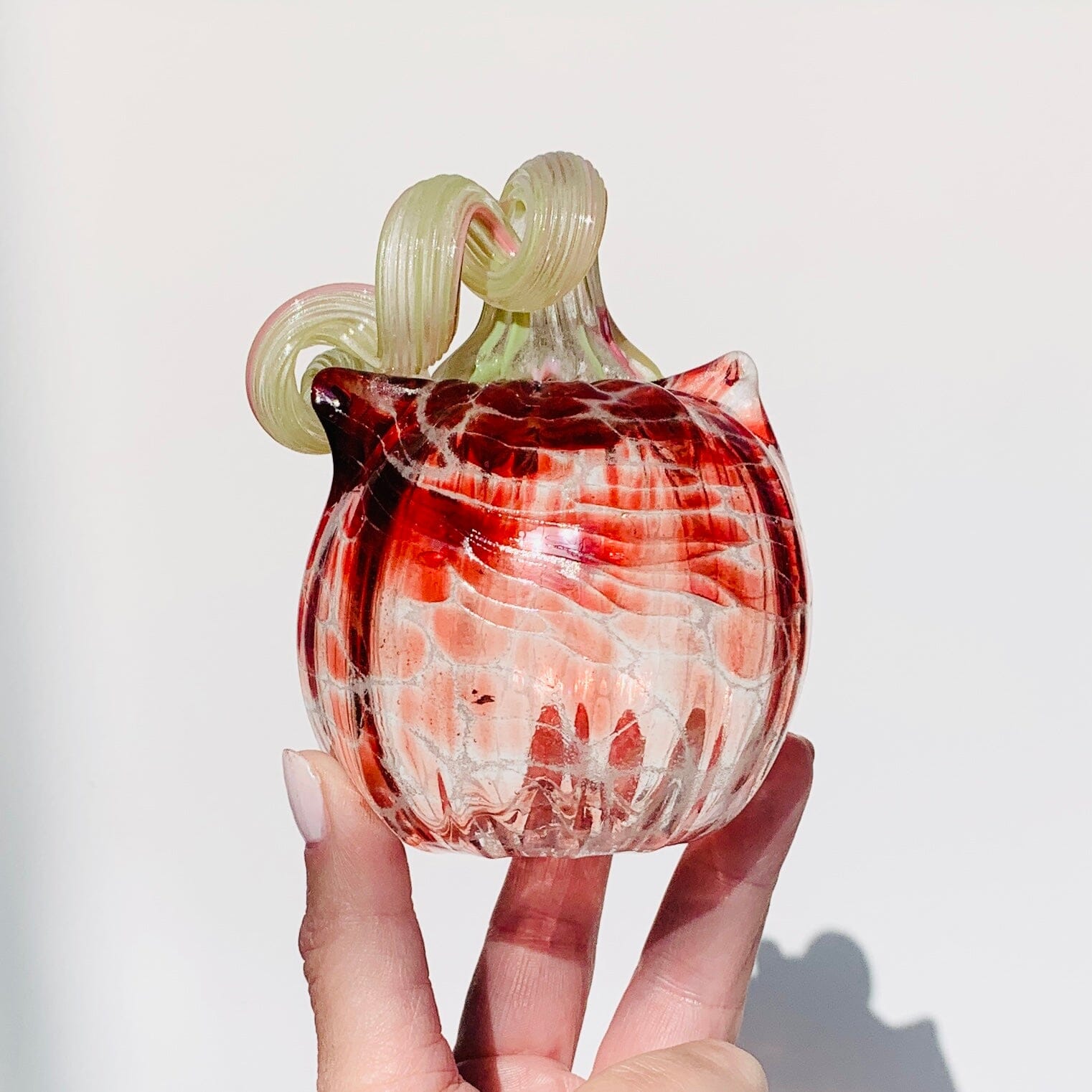 Glow Catkin 1207 Daily Pumpkin Luke Adams Glass Blowing Studio 