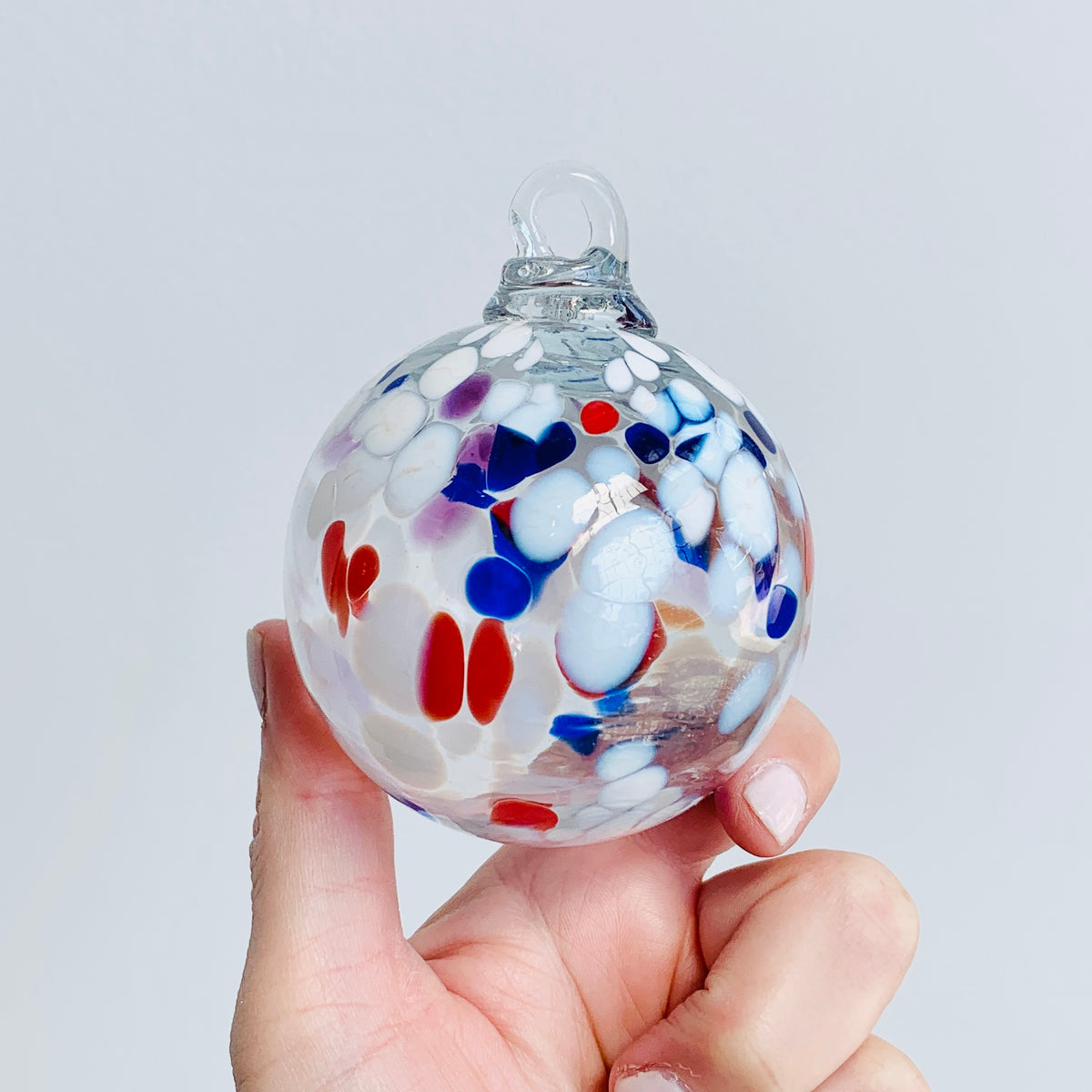 Daily Pumpkin 1183 Red White and Blue Ornament
