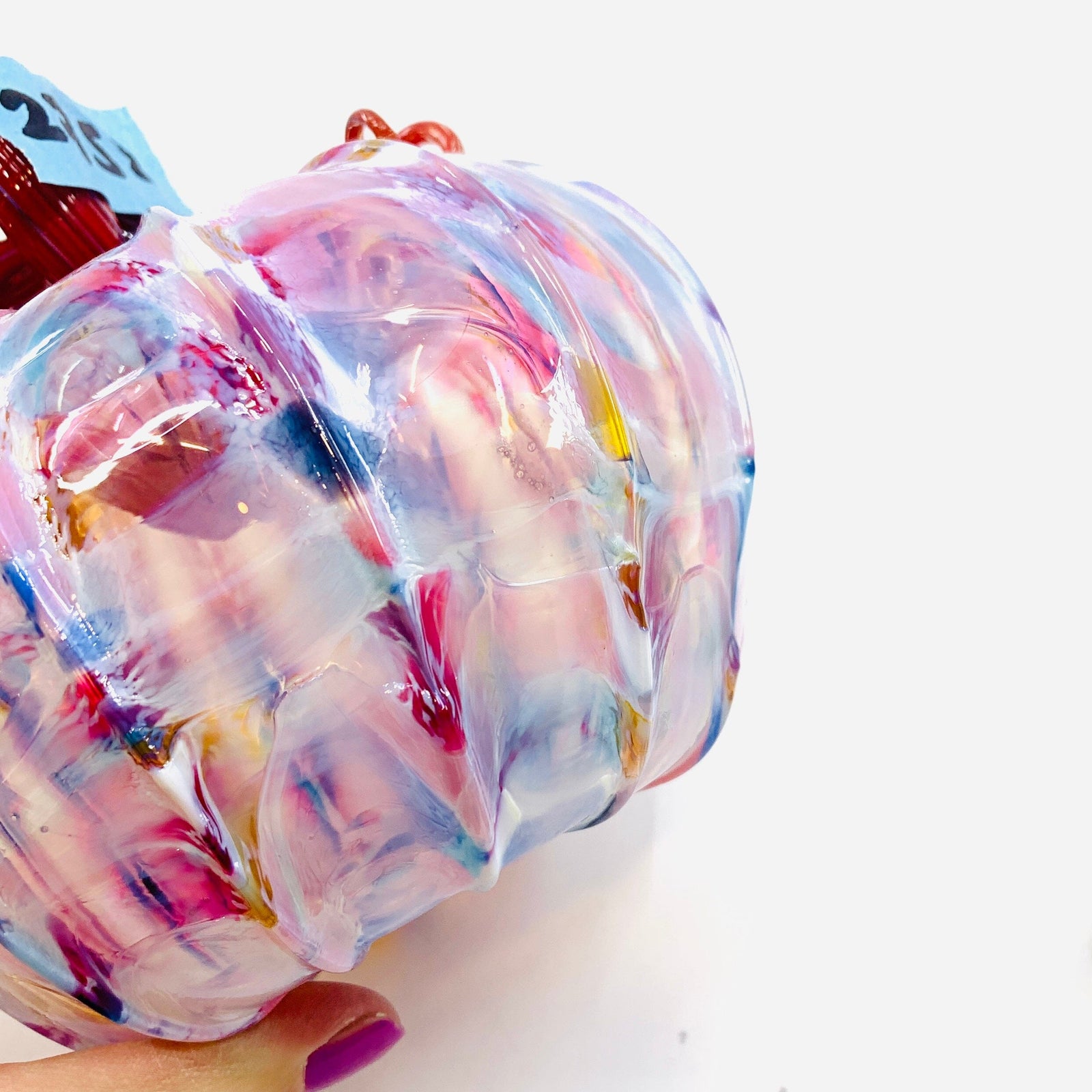 Daily Pumpkin 2758 Sweetheart Squat Gabby Luke Adams Glass Blowing Studio 