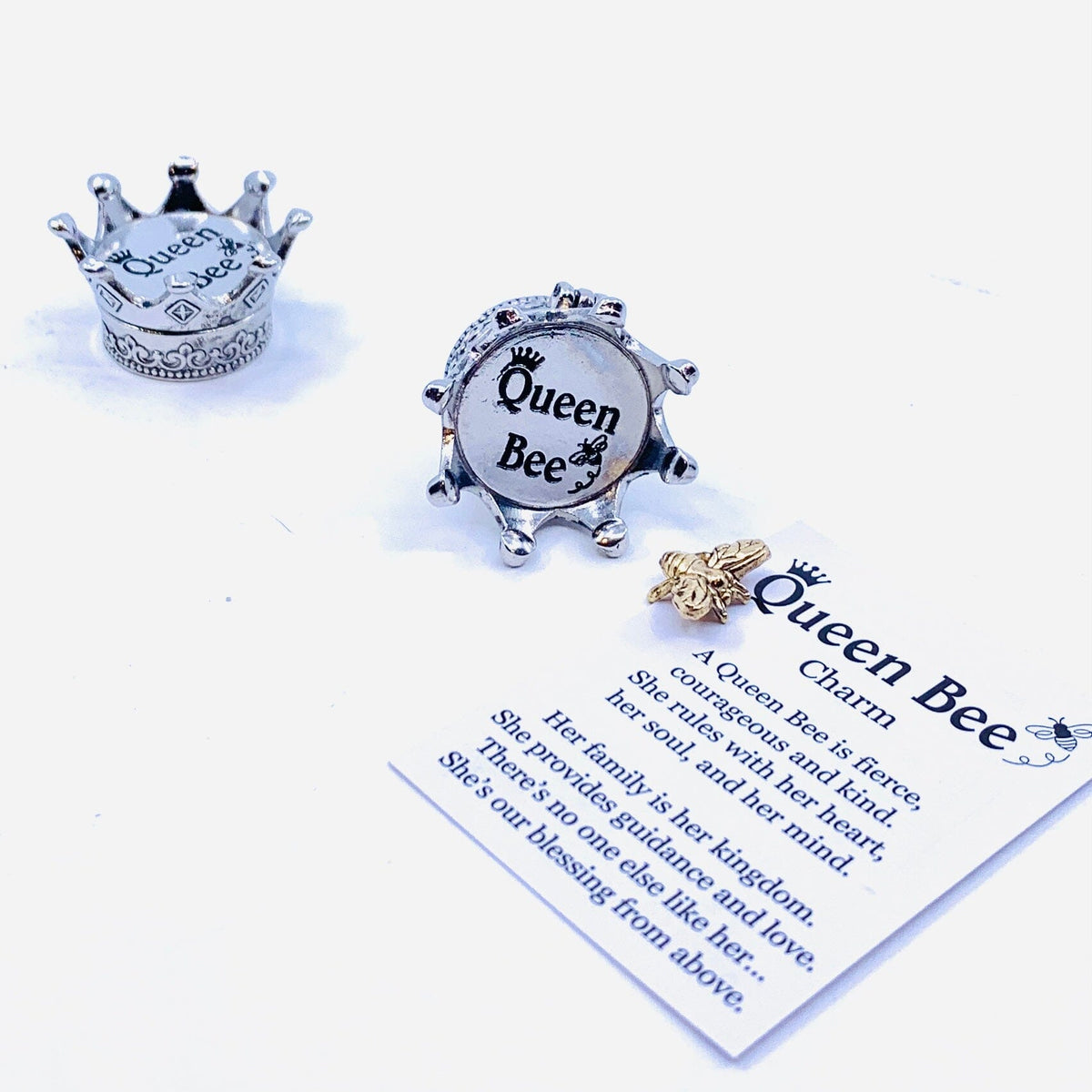 Queen Bee Charm Box, PT 84 Miniature GANZ 