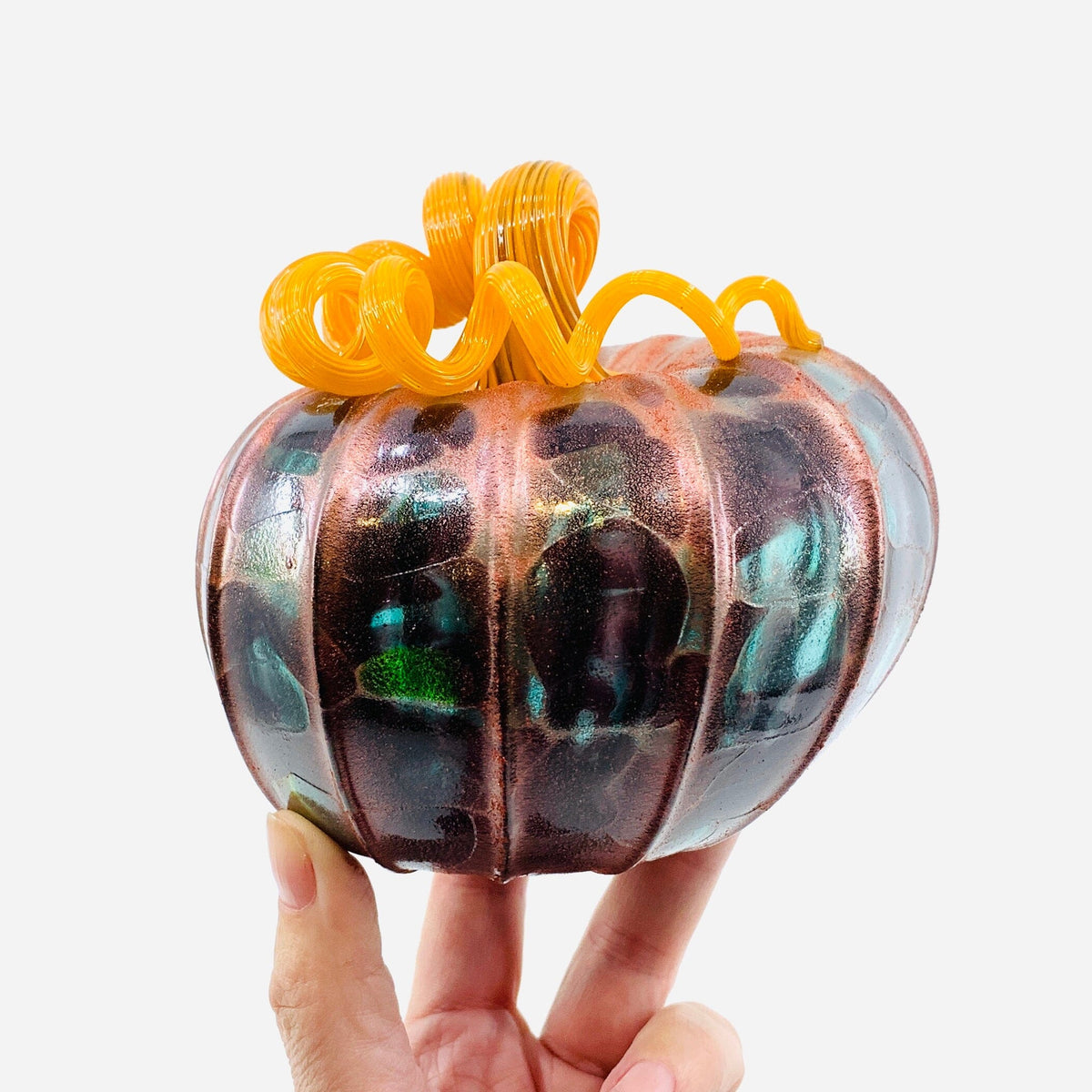 Daily Pumpkin 1249 Oops Squat Daily Pumpkin Luke Adams Glass Blowing Studio 