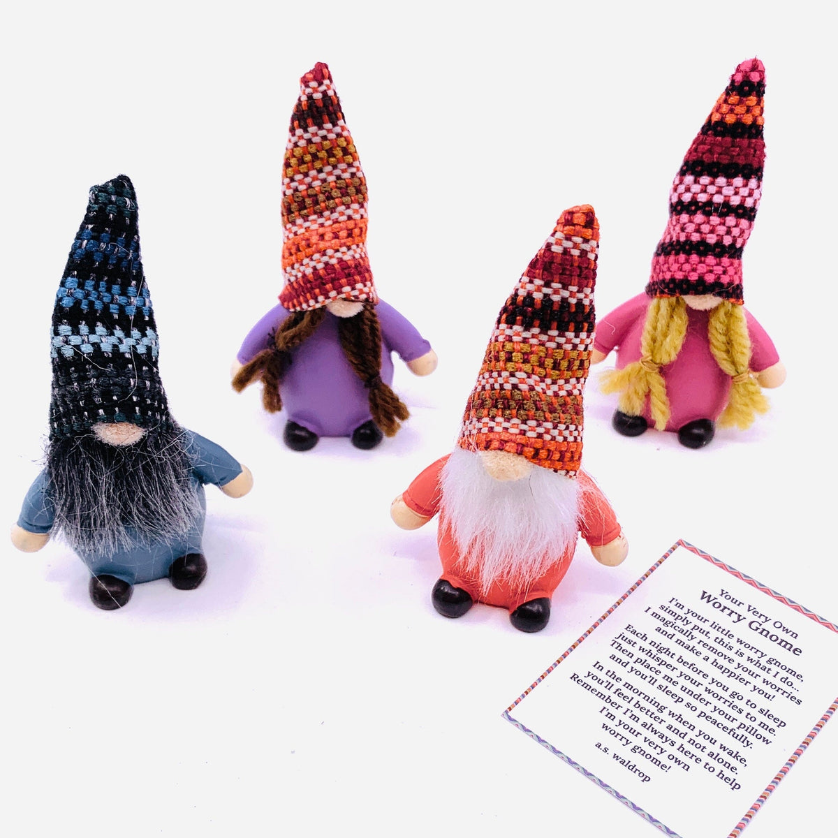 Your Very Own Worry Gnome PT63, Pink Miniature GANZ 