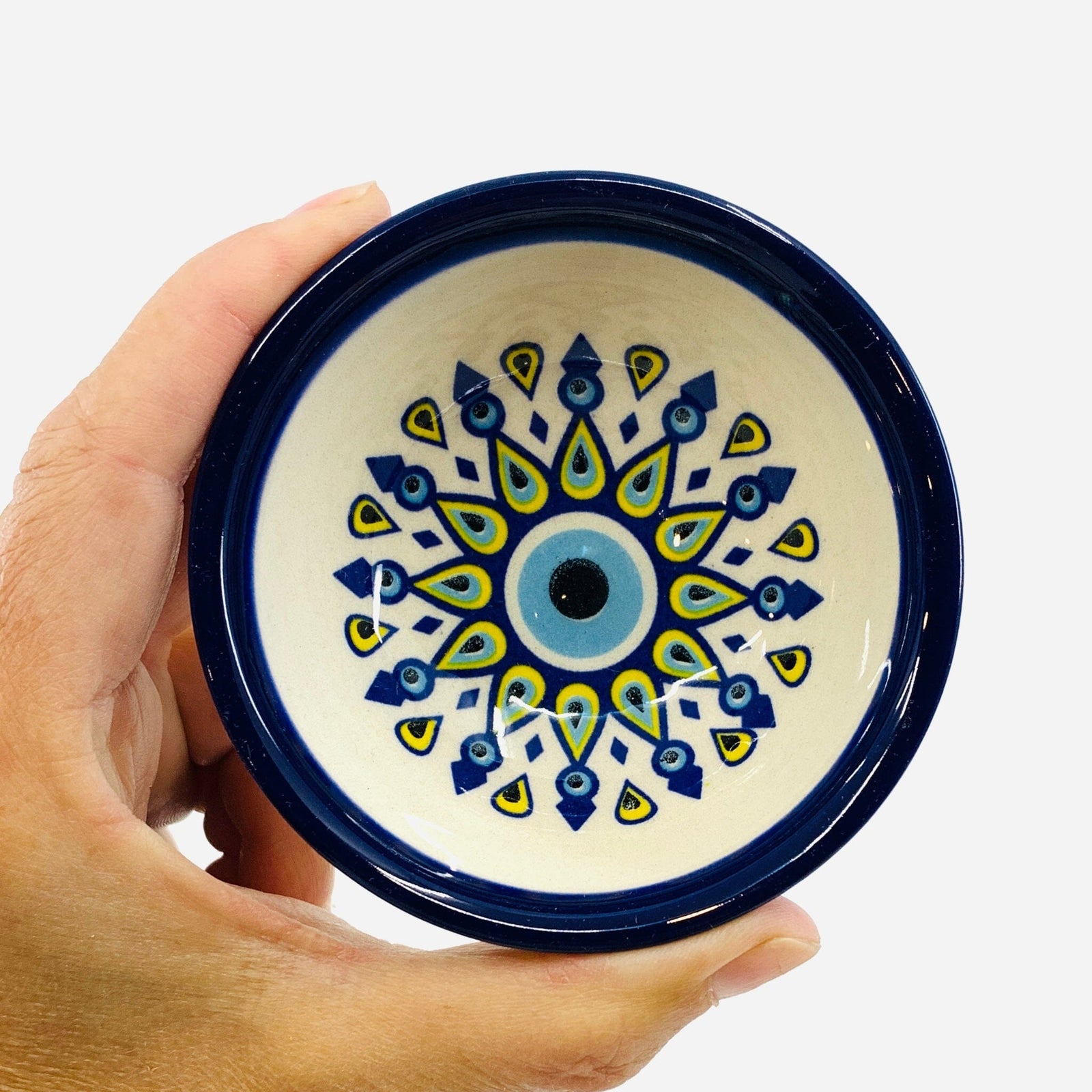 Handmade Turkish Evil Eye Bowl 6 Decor Natto USA 