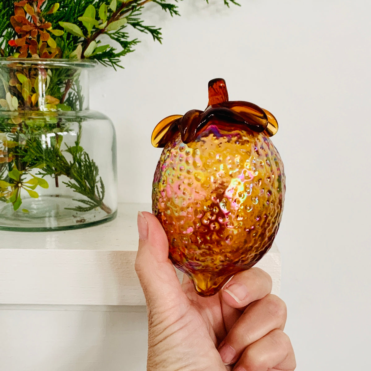 Glass Acorn, Iridescent