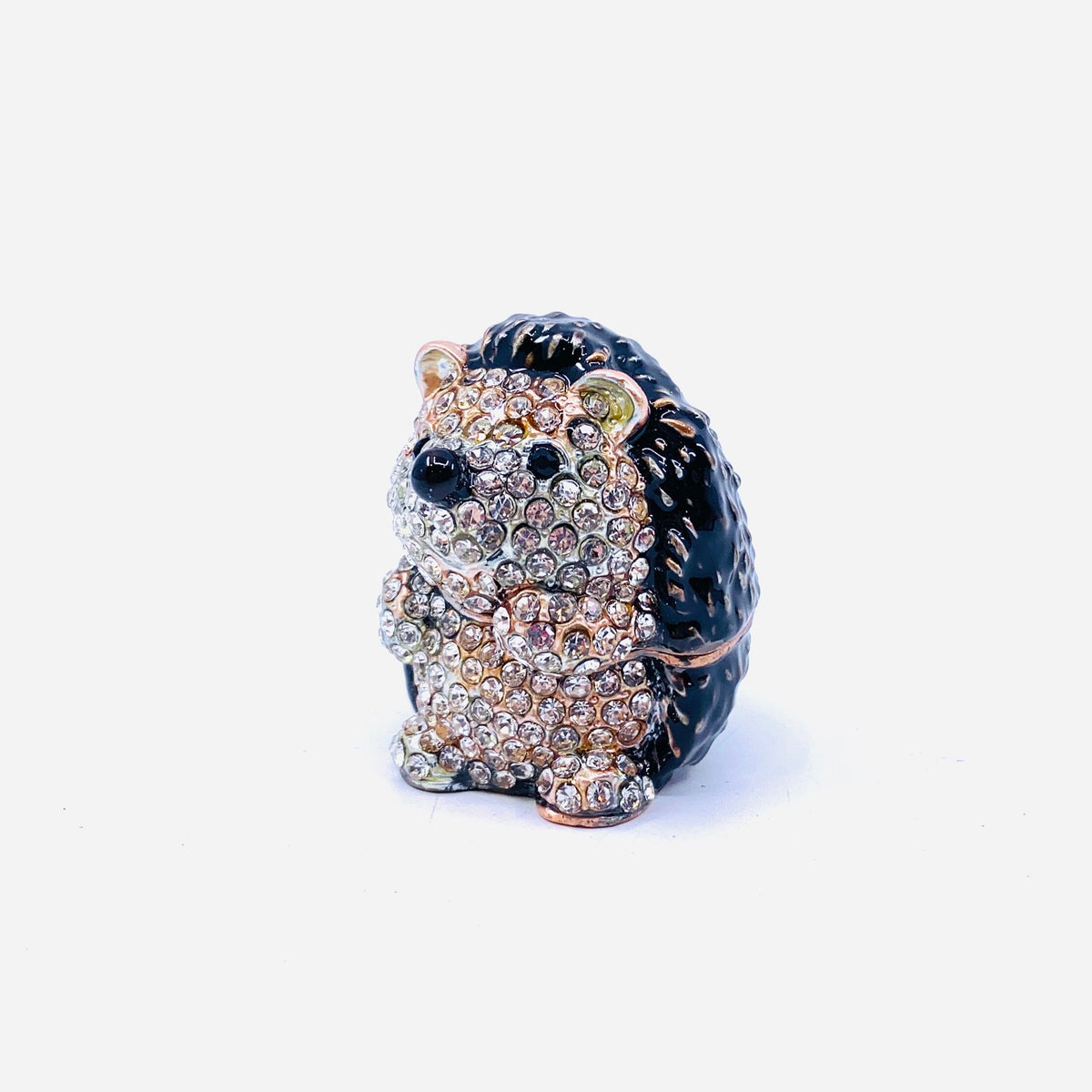 Bejeweled Enamel Trinket Box 17, Hedgehog