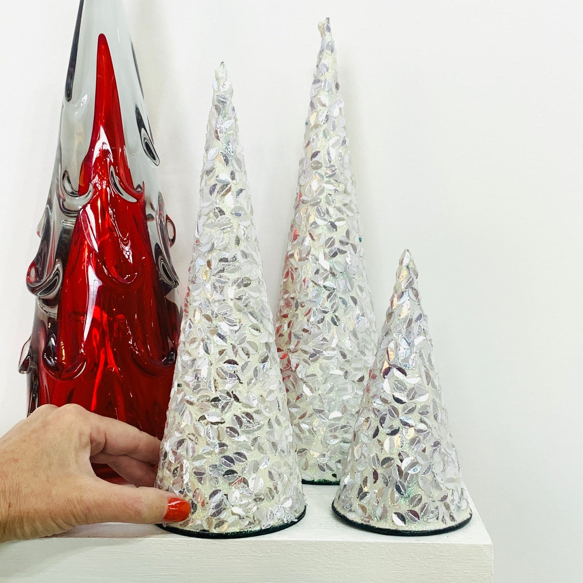 Beaded Holiday Trees Diamond Star 