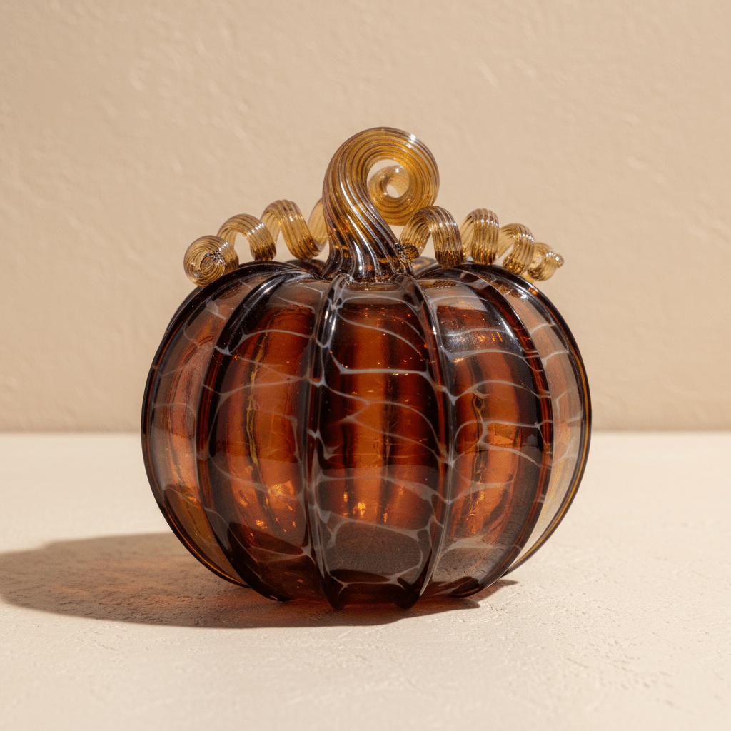 Daily Pumpkin 3877 Medium Gabby Luke Adams Glass Blowing Studio 