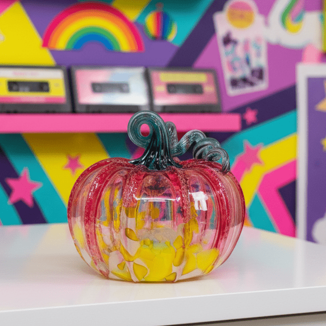 Daily Pumpkin 2582 Squat Gabby Luke Adams Glass Blowing Studio 