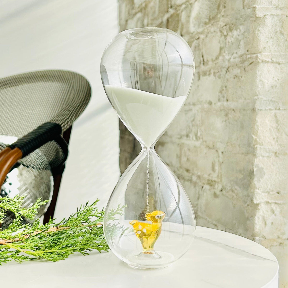 Glass Icon Reindeer Hourglass ICHENDORF 