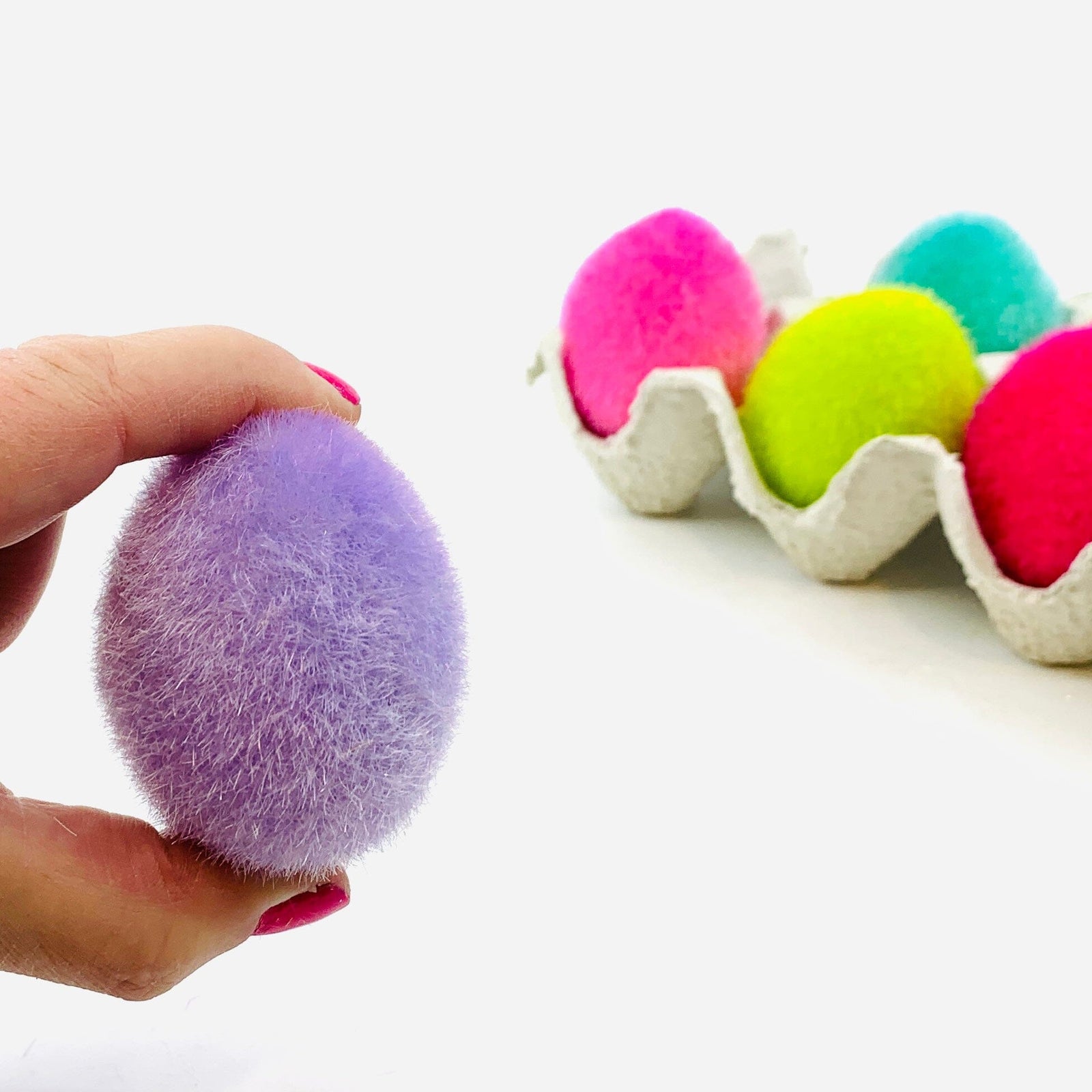 Flocked Egg, Lavender Decor One Hundred 80 Degrees 