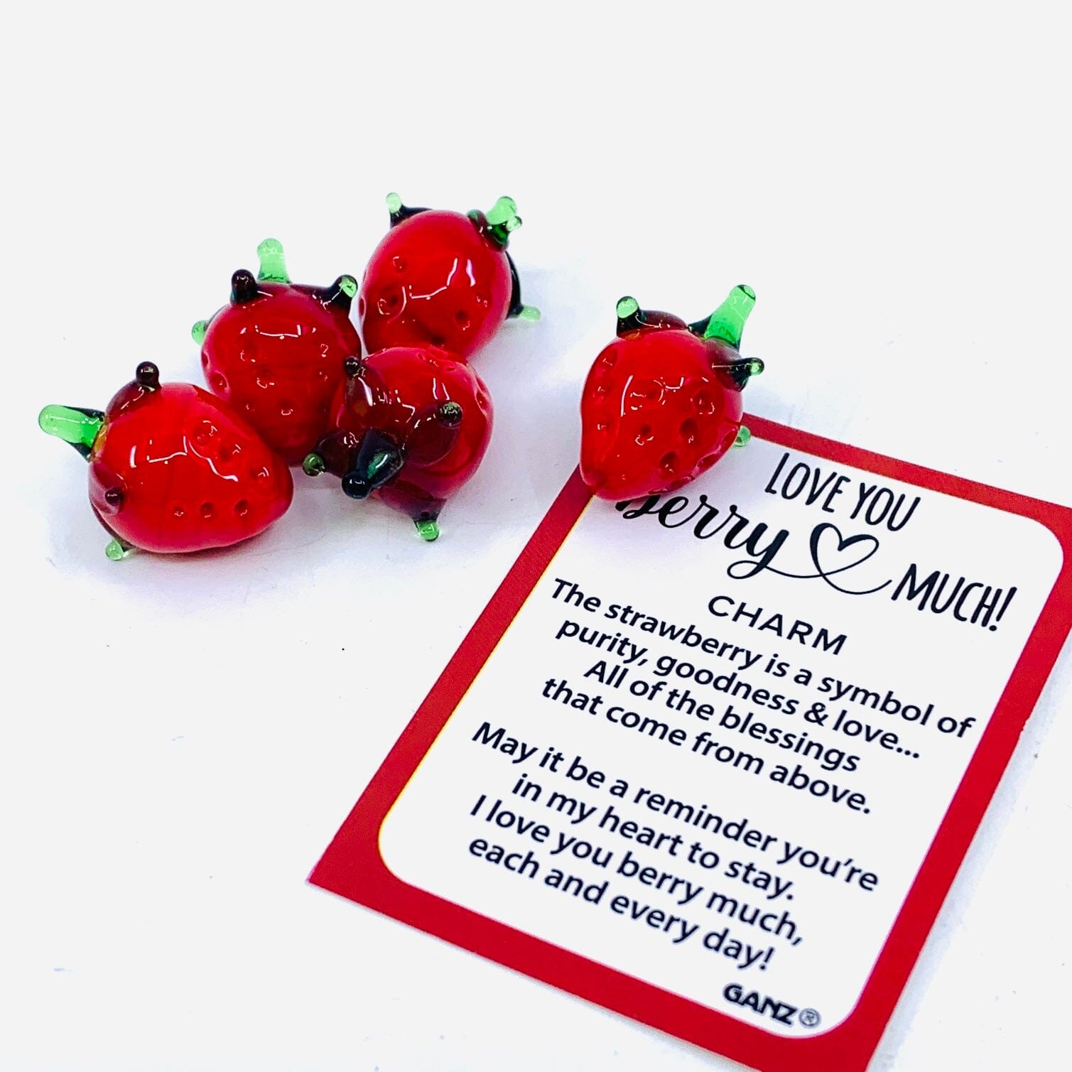 Love You Berry Much Pocket Charm PT 118 Miniature GANZ 