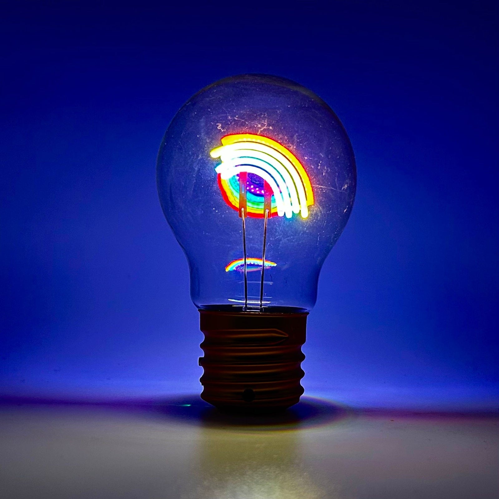 Neon Rainbow Lightbulb 29TONIGHT 