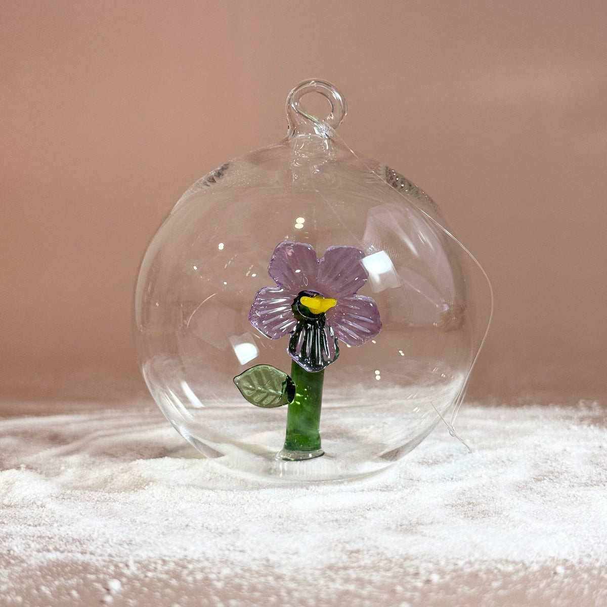 Glass Icon Ornament, Lilac ICHENDORF 