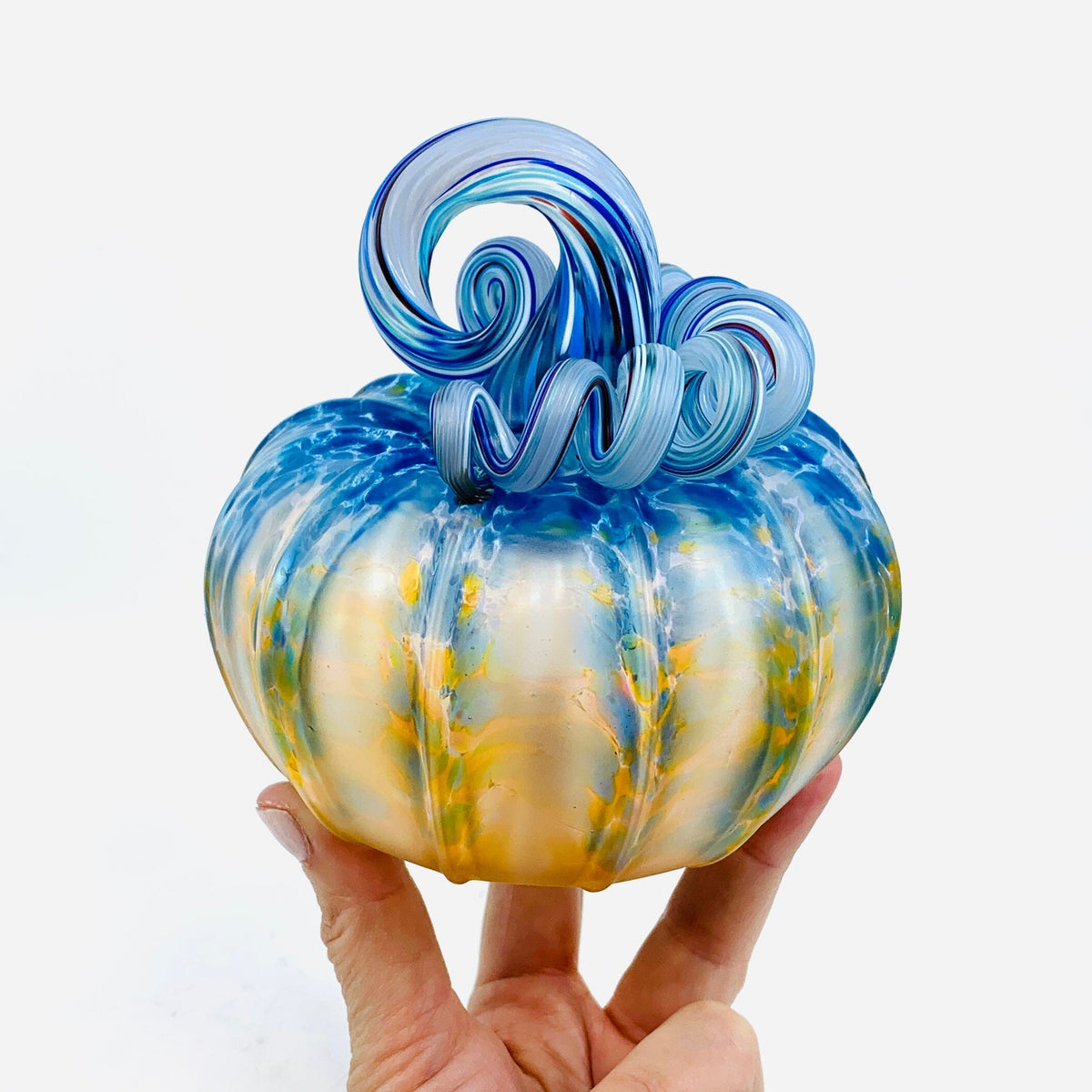 Daily Pumpkin 573 Coastal Matte Squat Gabby Luke Adams Glass Blowing Studio 