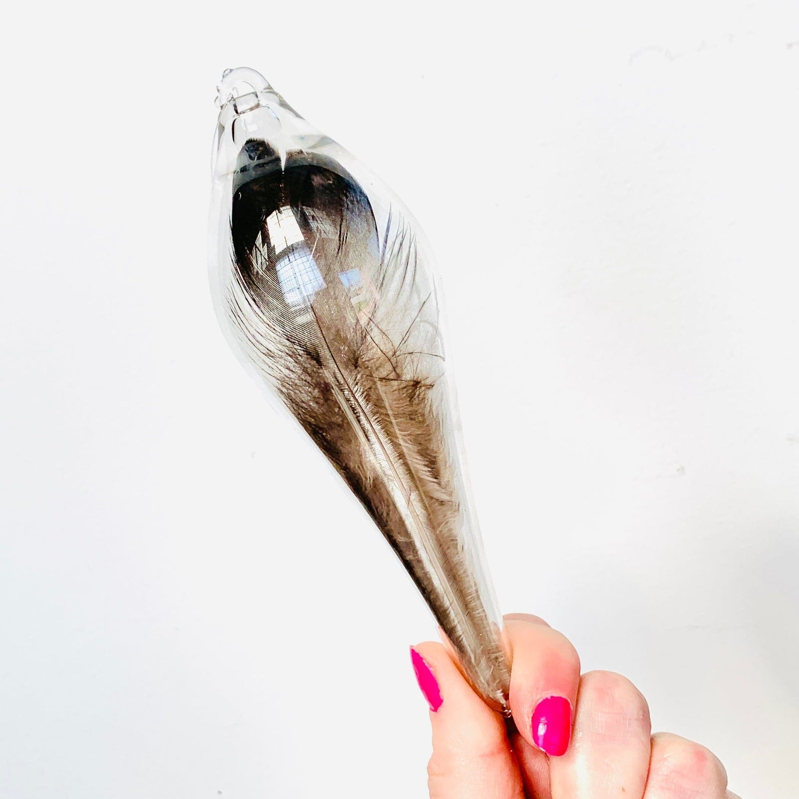 Artisan Feather Ascension Ornament, Bronze Wild Turkey 3 TriSymbolize Glass 