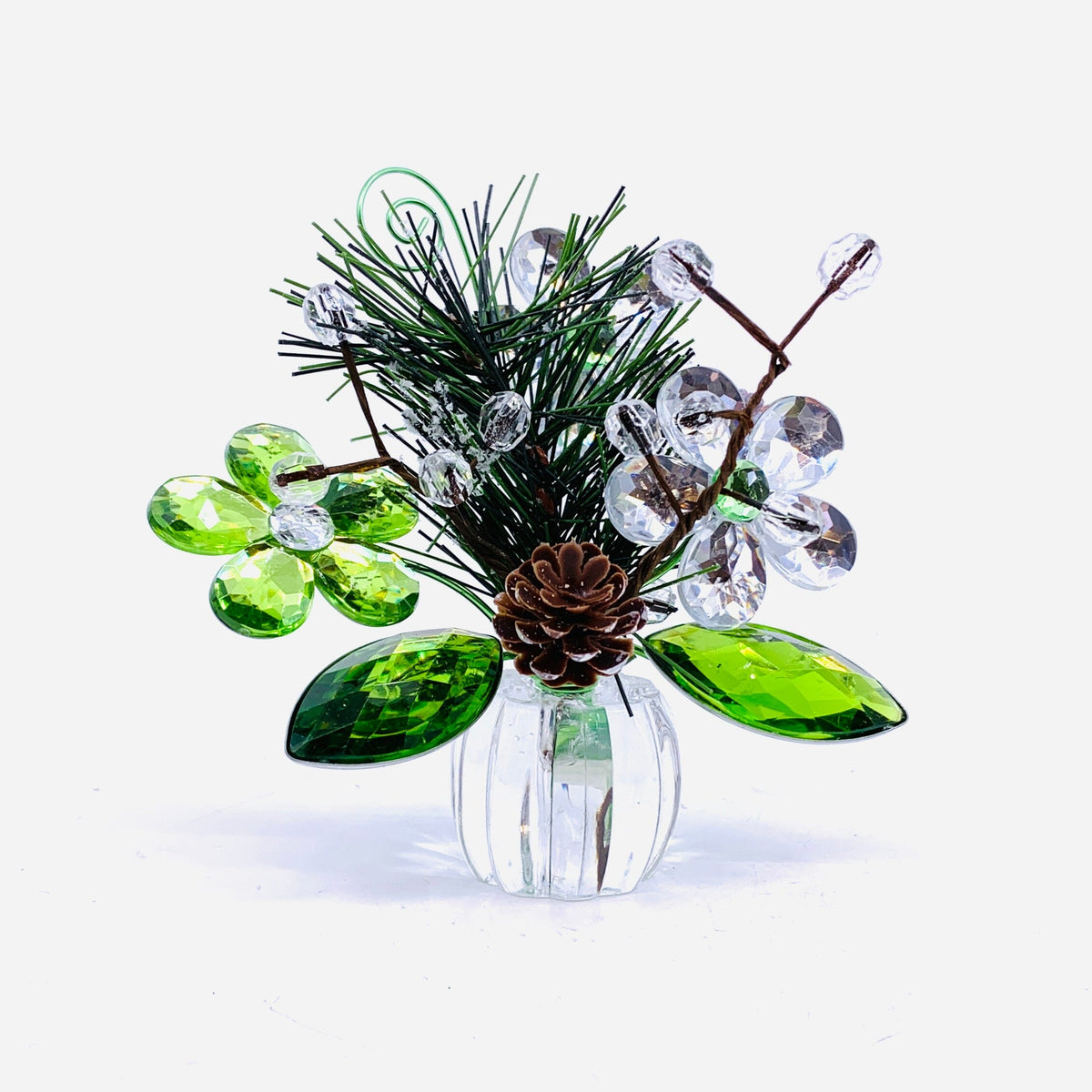 Acrylic Bouquet, Winter Posy Pot 27 Decor GANZ 