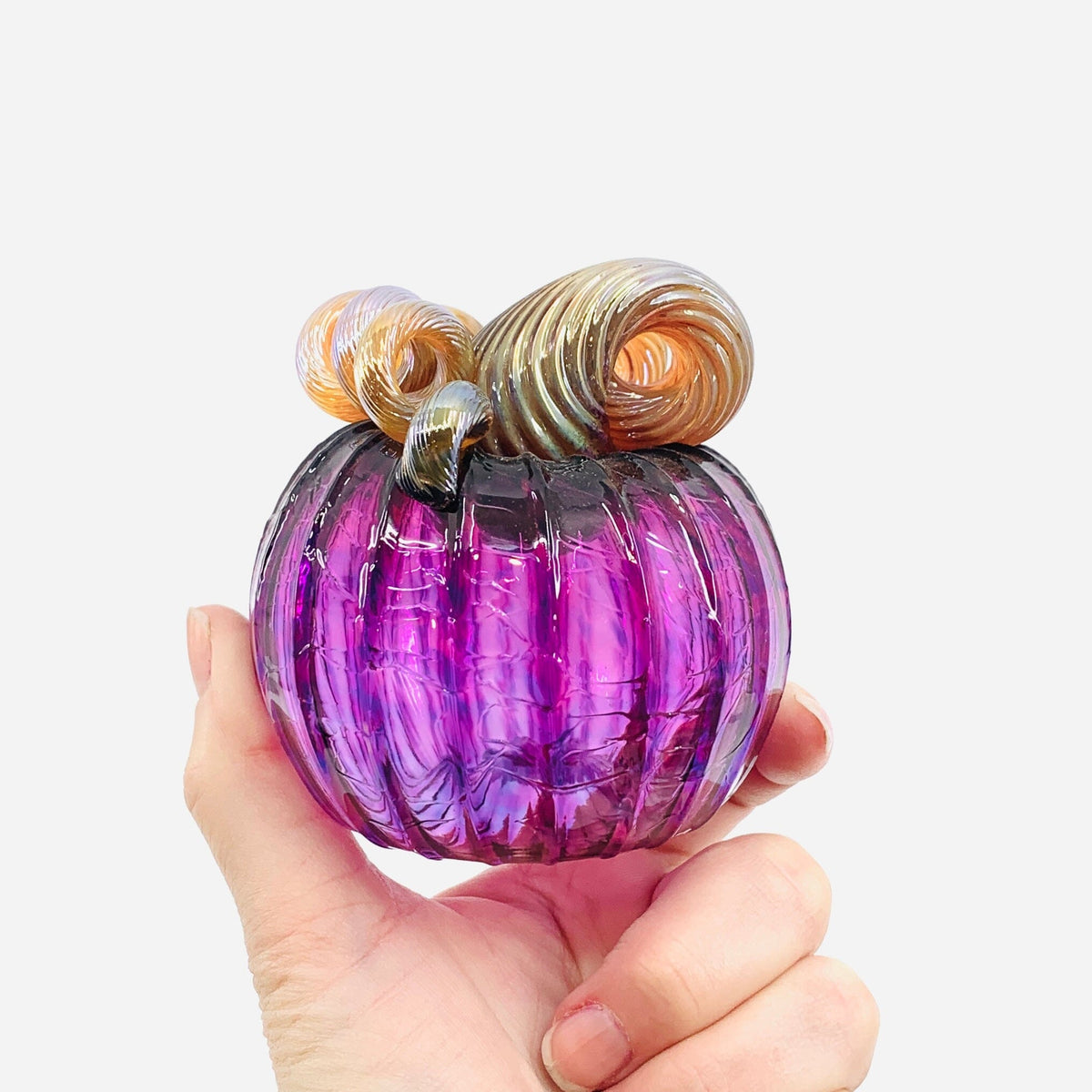 Daily Pumpkin 3354 Practice Mini Gabby Luke Adams Glass Blowing Studio 