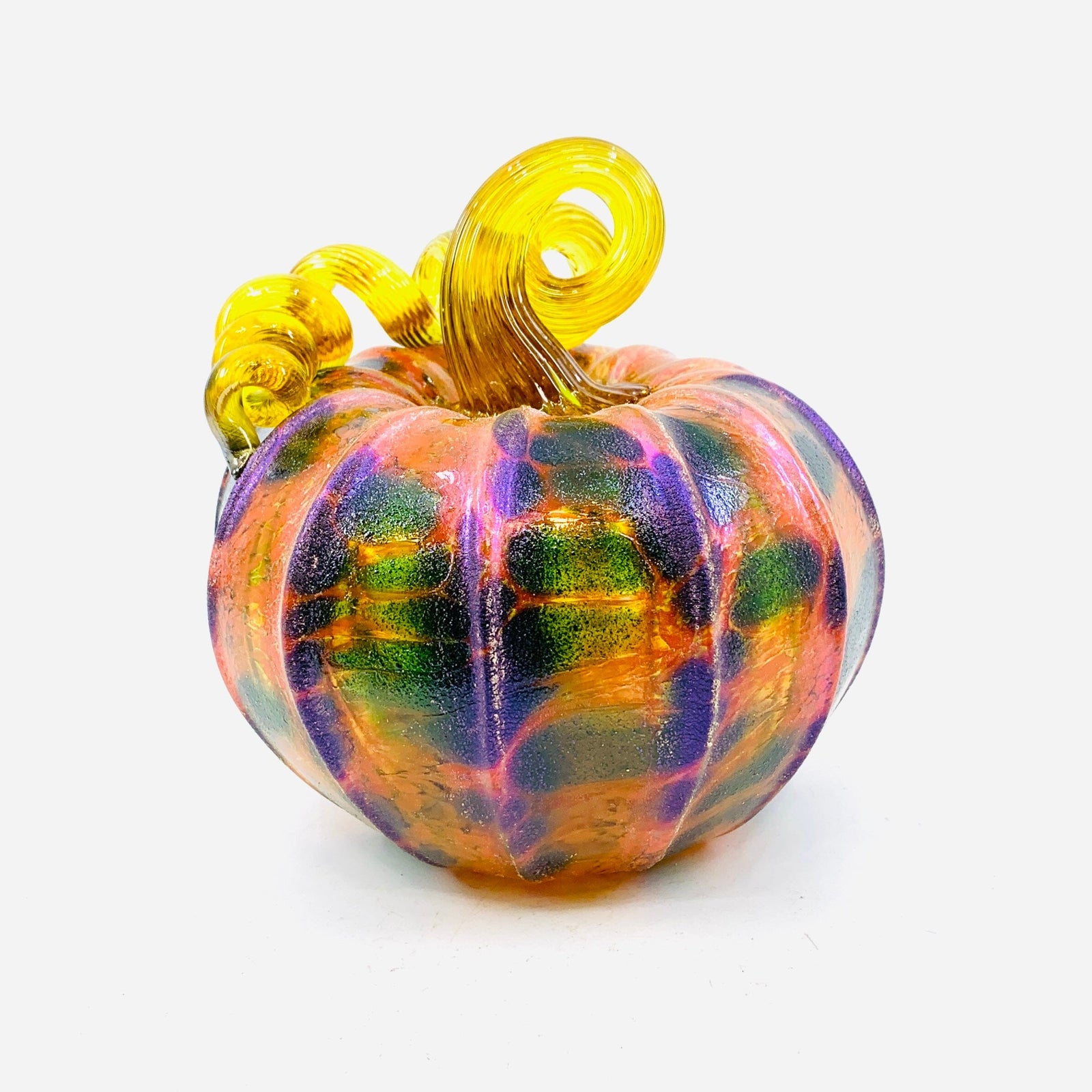 Daily Pumpkin 222 Fall Shimmer Squat Daily Pumpkin Luke Adams Glass Blowing Studio 
