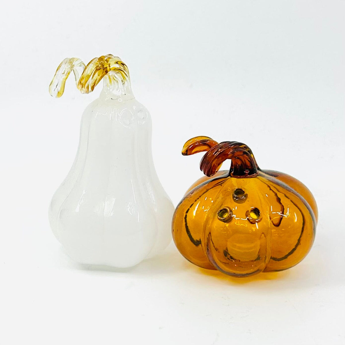Glass Pumpkin Salt and Pepper Shakers Decor Gift Essentials 