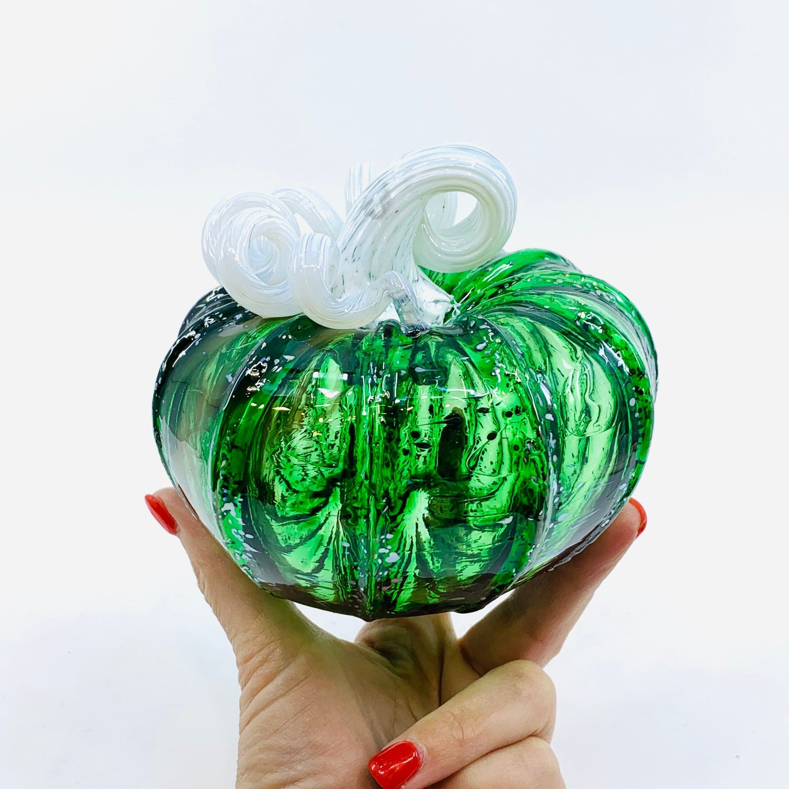 Daily Pumpkin 834 Squat Gabby Luke Adams Glass Blowing Studio 