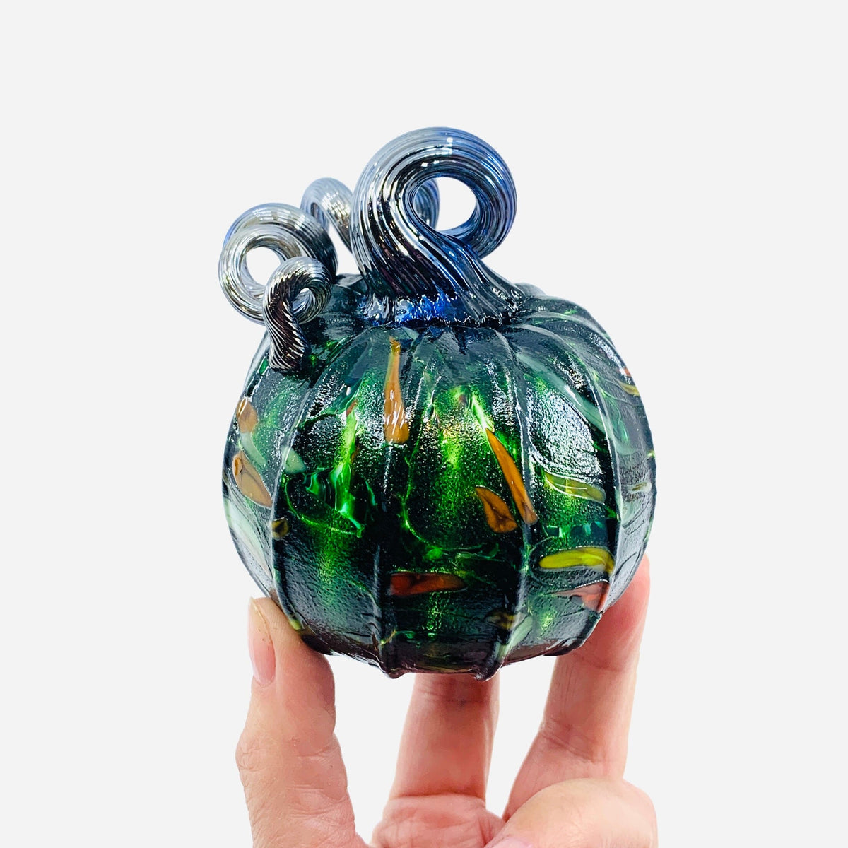 Daily Pumpkin 1346 Mini Daily Pumpkin Luke Adams Glass Blowing Studio 