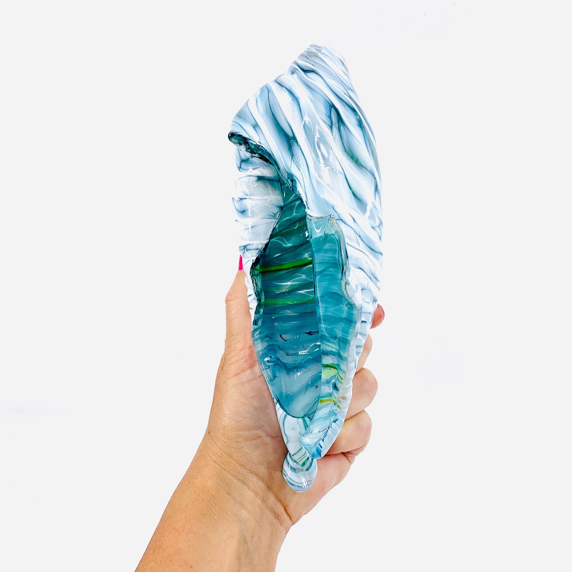 “Luke's Favorite Shell" 12 Gabby Luke Adams Glass Blowing Studio 