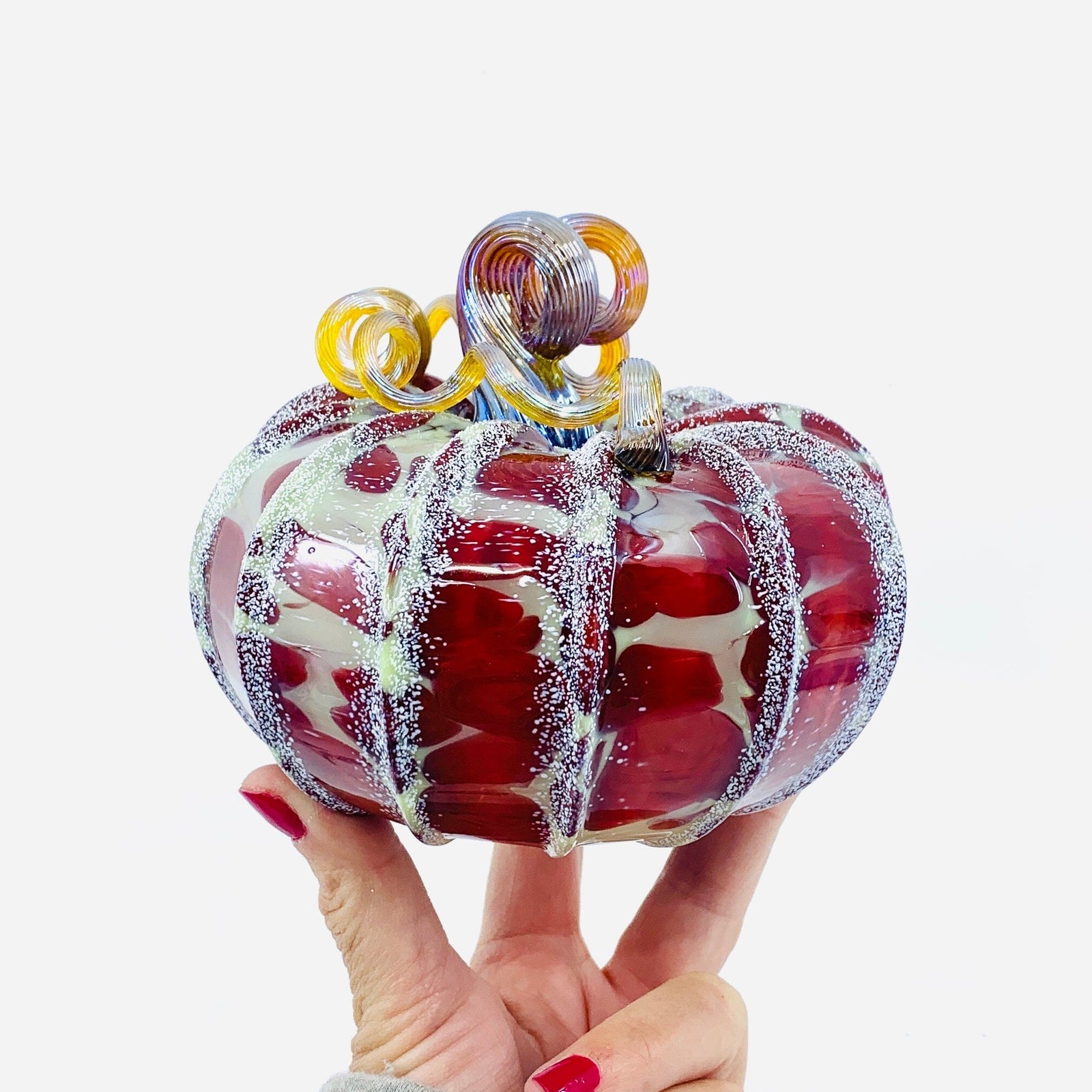 Daily Pumpkin 1865 Snowfall Squat Gabby Luke Adams Glass Blowing Studio 