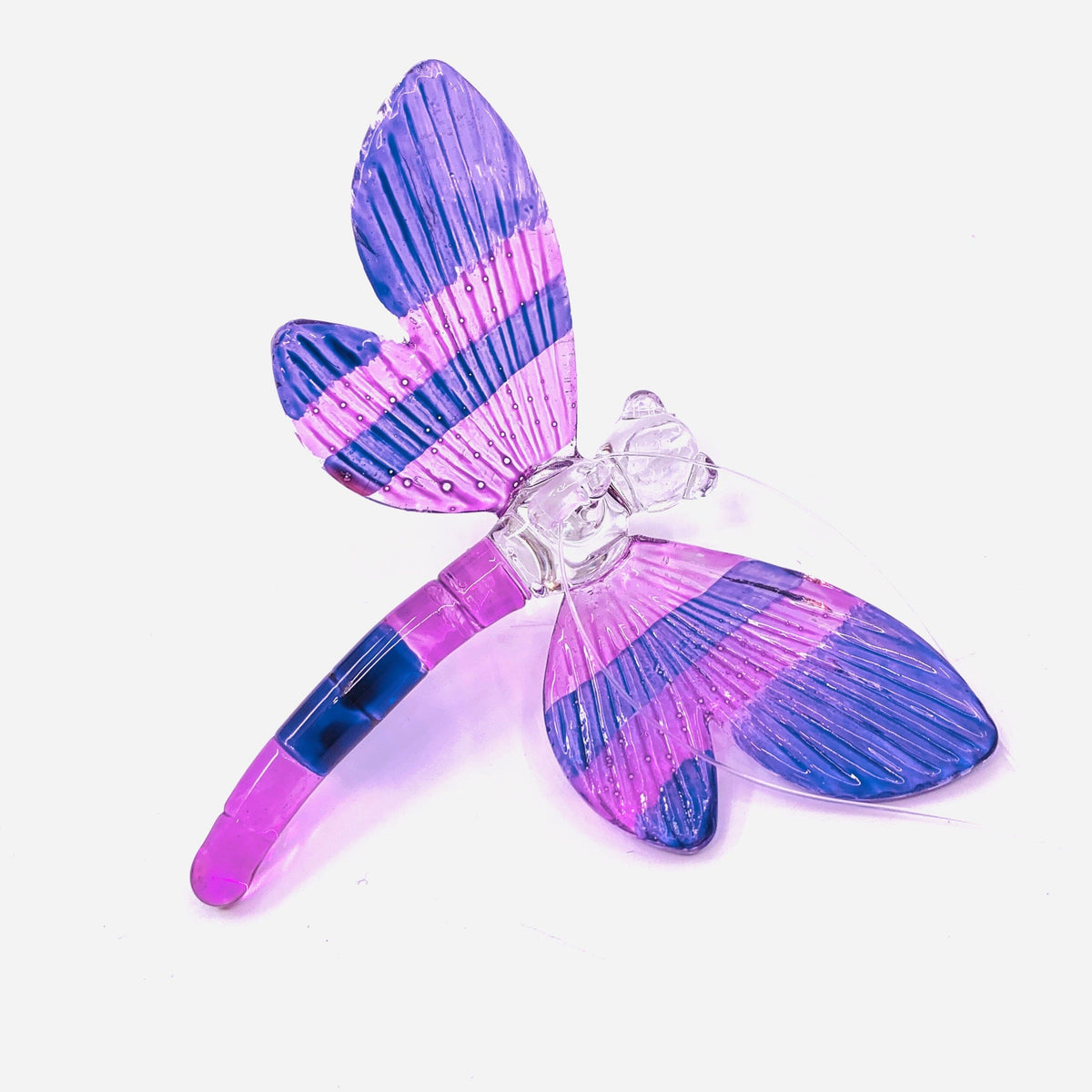Dazzle Glass Dragonfly, Purple 2 Alex 