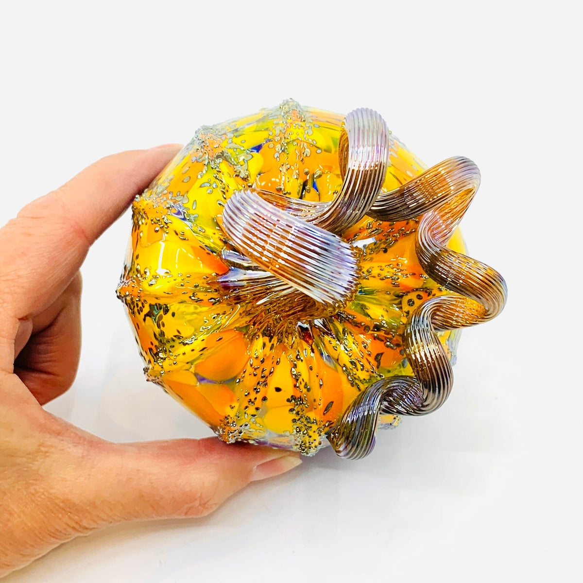 Starry Night Mini Pumpkin Inspo Luke Adams Glass Blowing Studio 