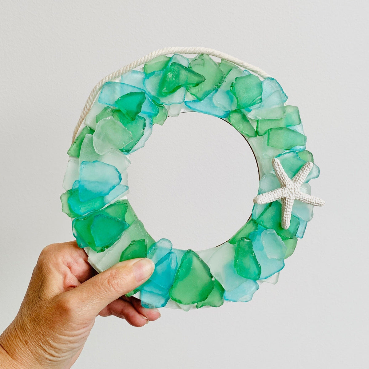 Sea Glass Wreath Wall Art Chesapeake Bay 