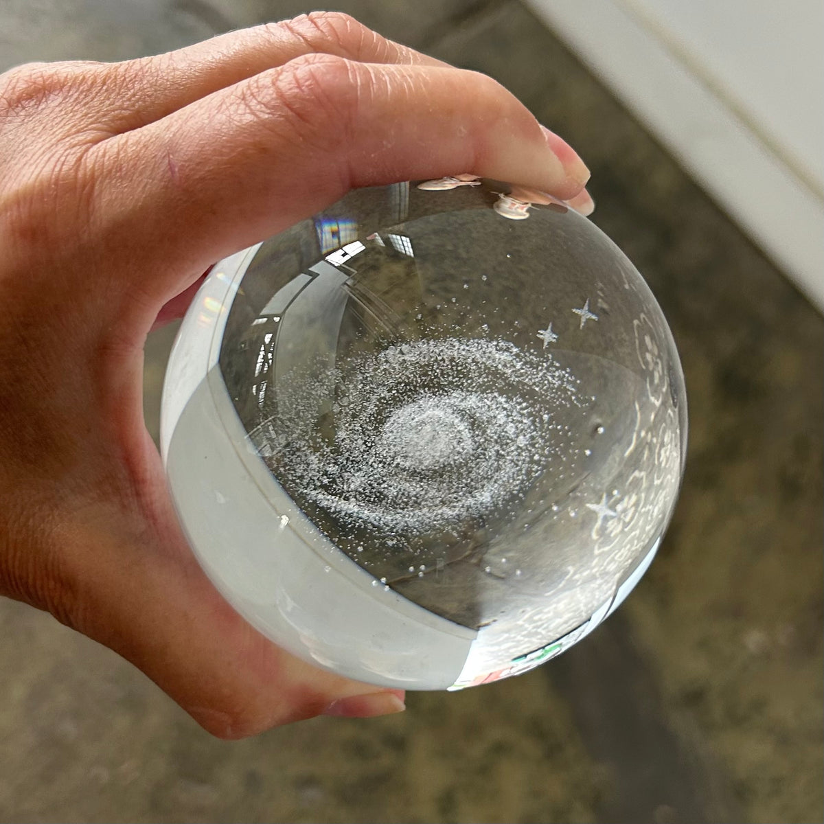 Milky Way  Rotating Crystal Ball Lamp