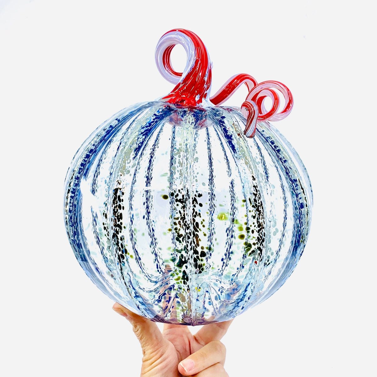Daily Pumpkin 1392 Holiday Large Gabby Luke Adams Glass Blowing Studio 