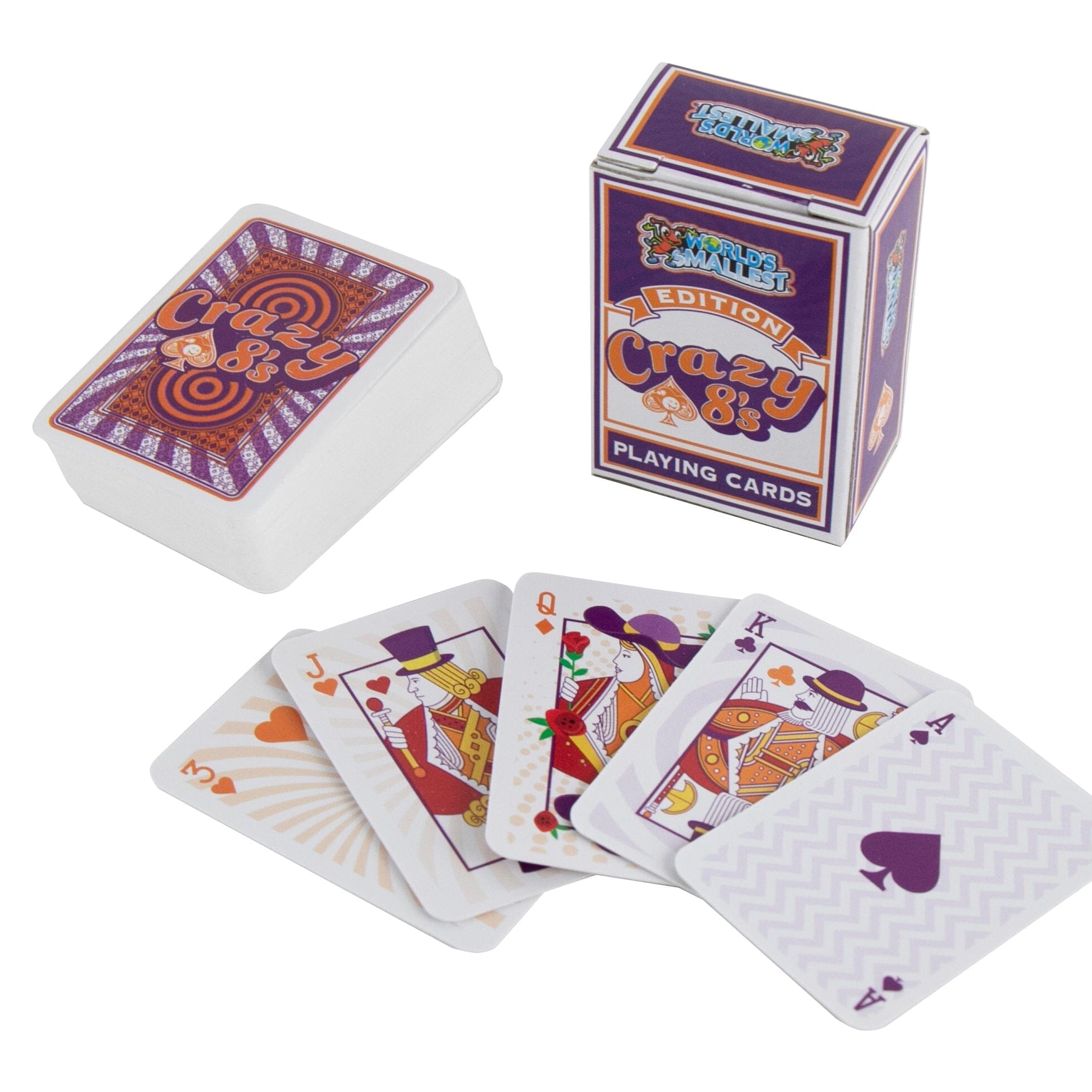 Lit playing cards 8種セット World's Smallest Classic Kids Card Games - Crazy 8's - Luke Adams