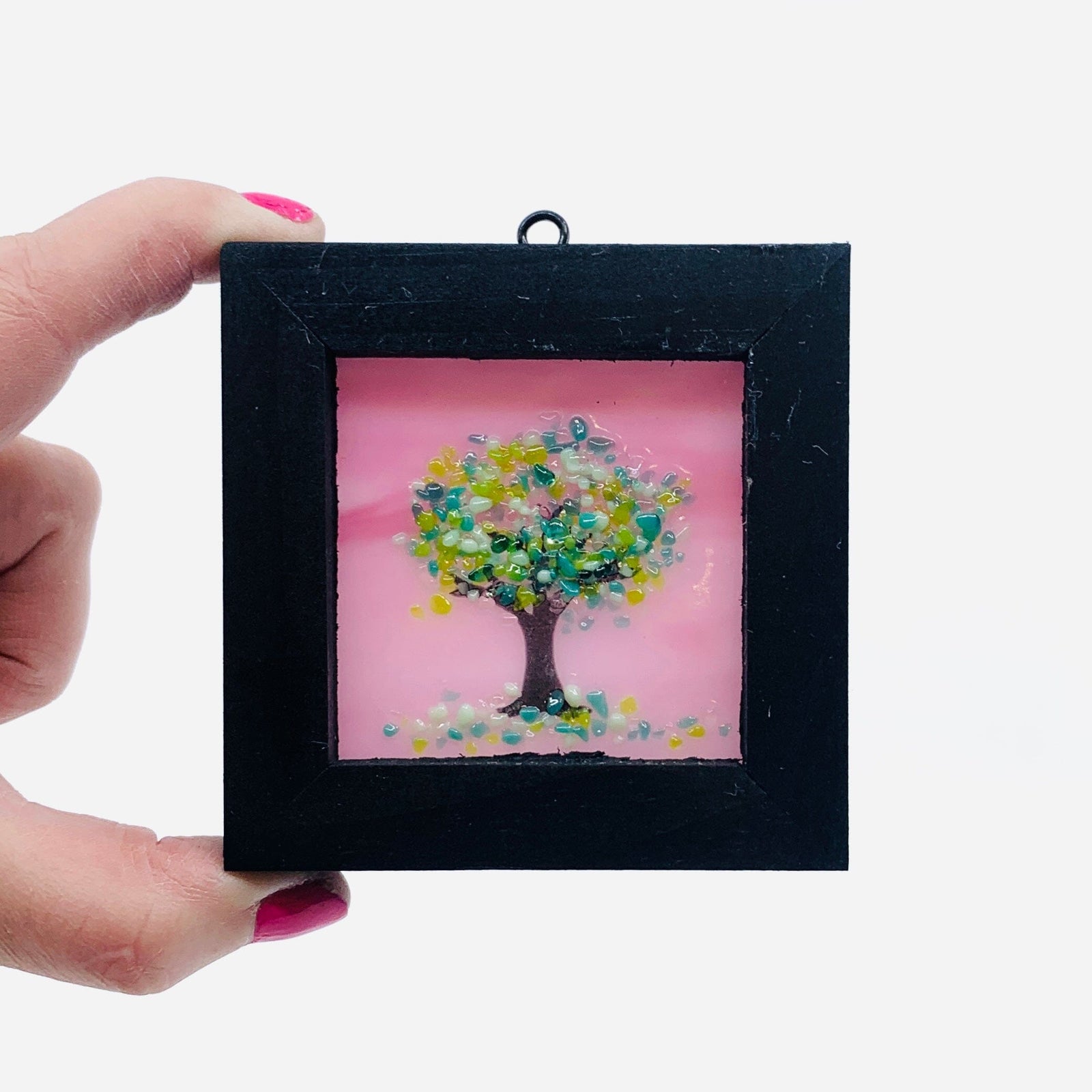 Fused Glass Tree of Life Shadow Box 102 Decor Glimmer Glass Gifts 