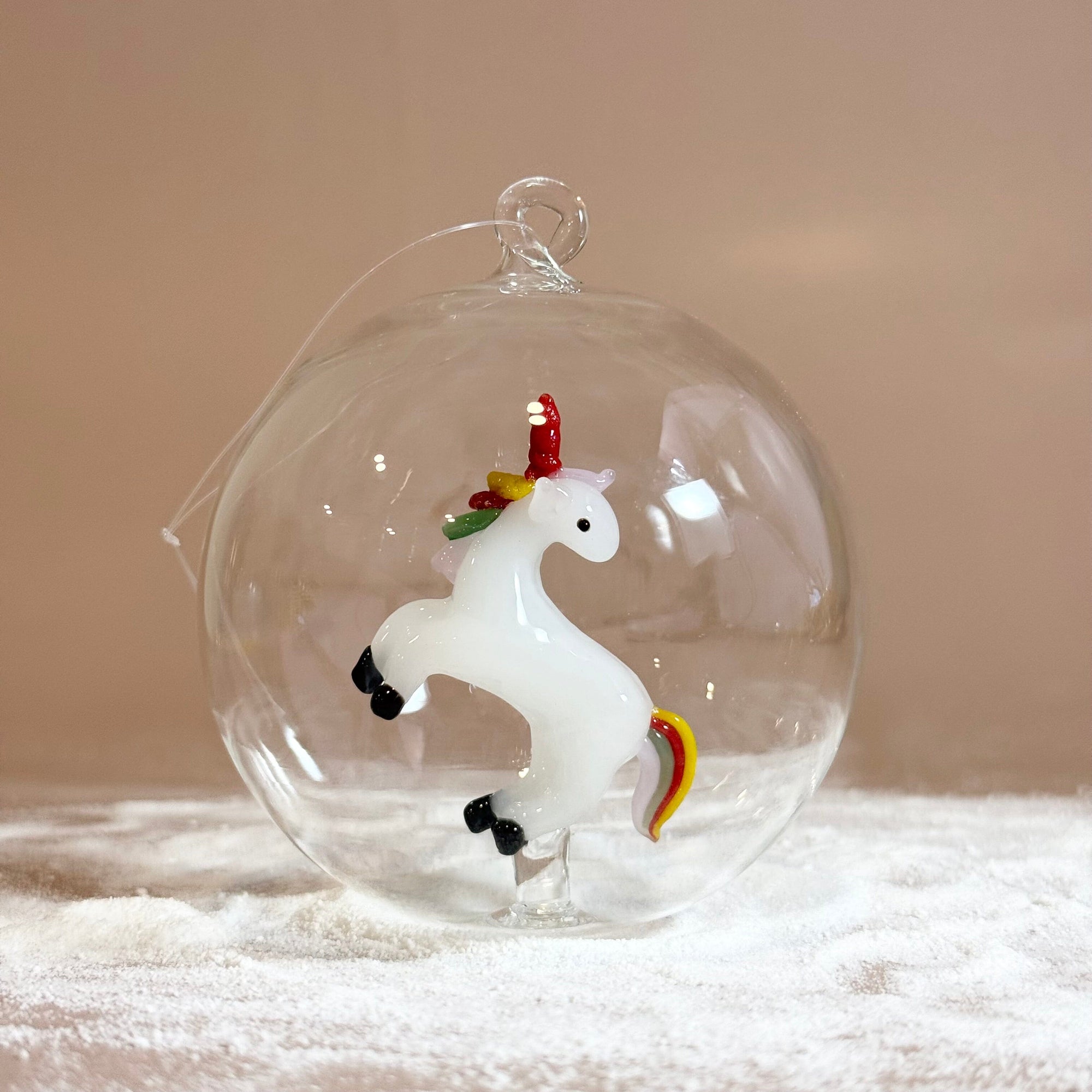 Glass Icon Ornament, Unicorn ICHENDORF 