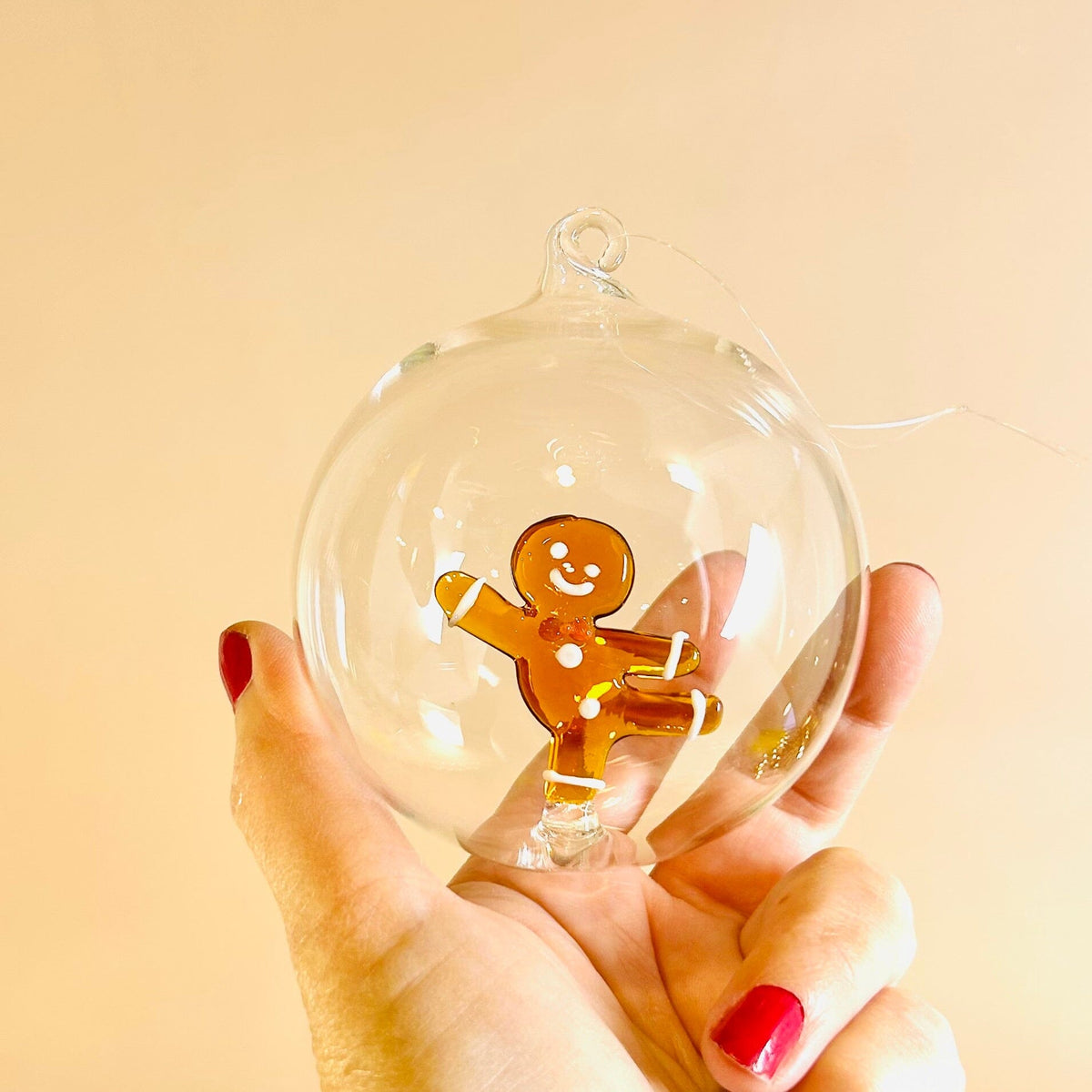 Glass Icon Ornament, Hello Gingerbread ICHENDORF 