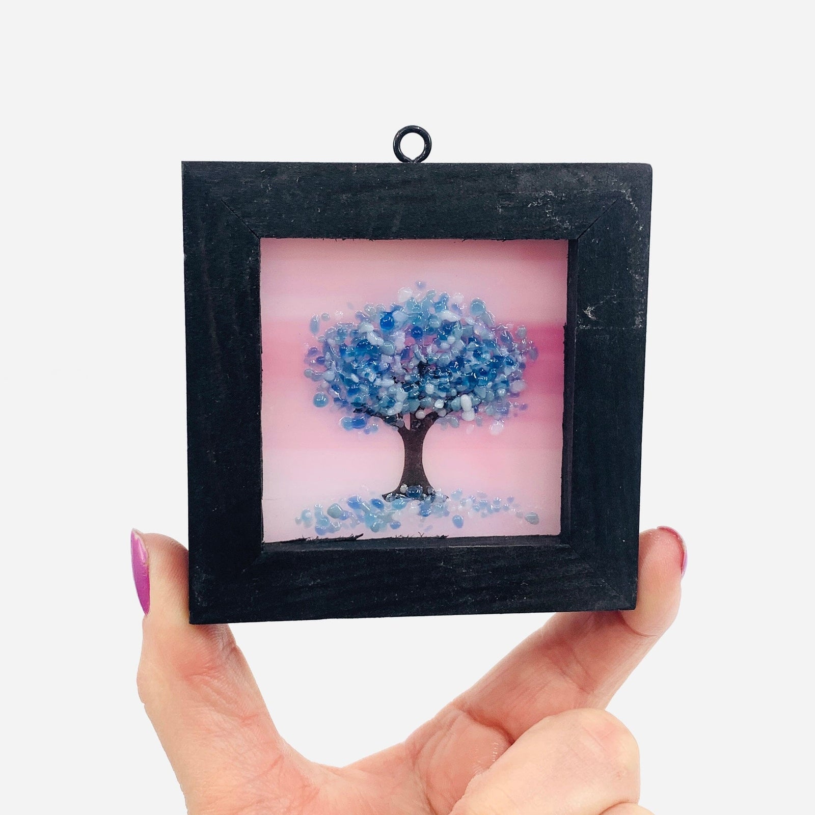 Fused Glass Tree of Life Shadow Box 17 Decor Glimmer Glass Gifts 