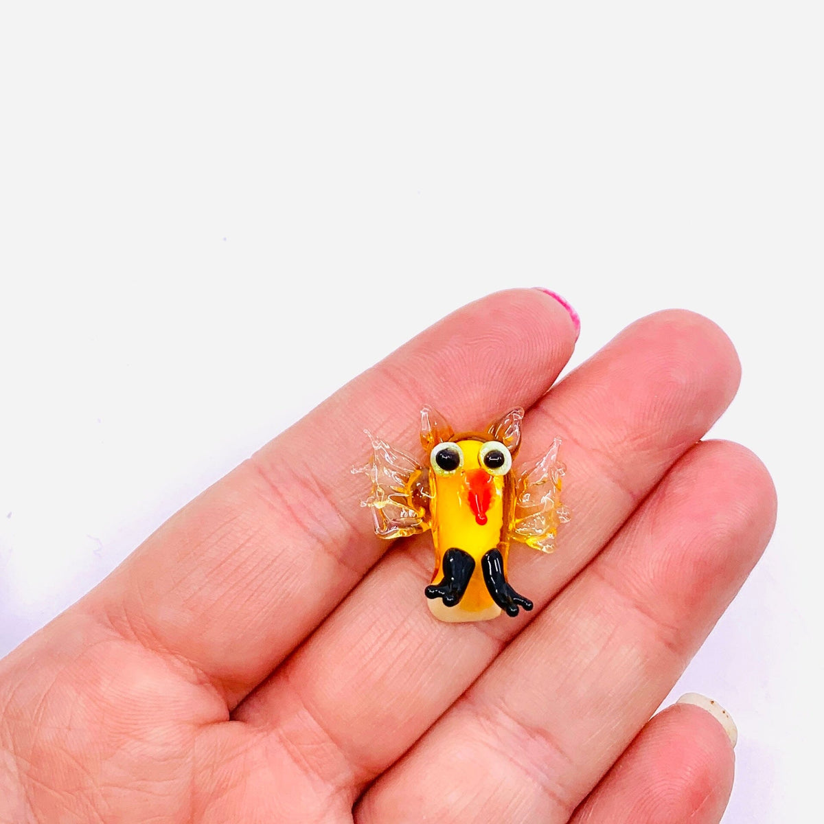 Tiny Glass Owl 166 Miniature GANZ 